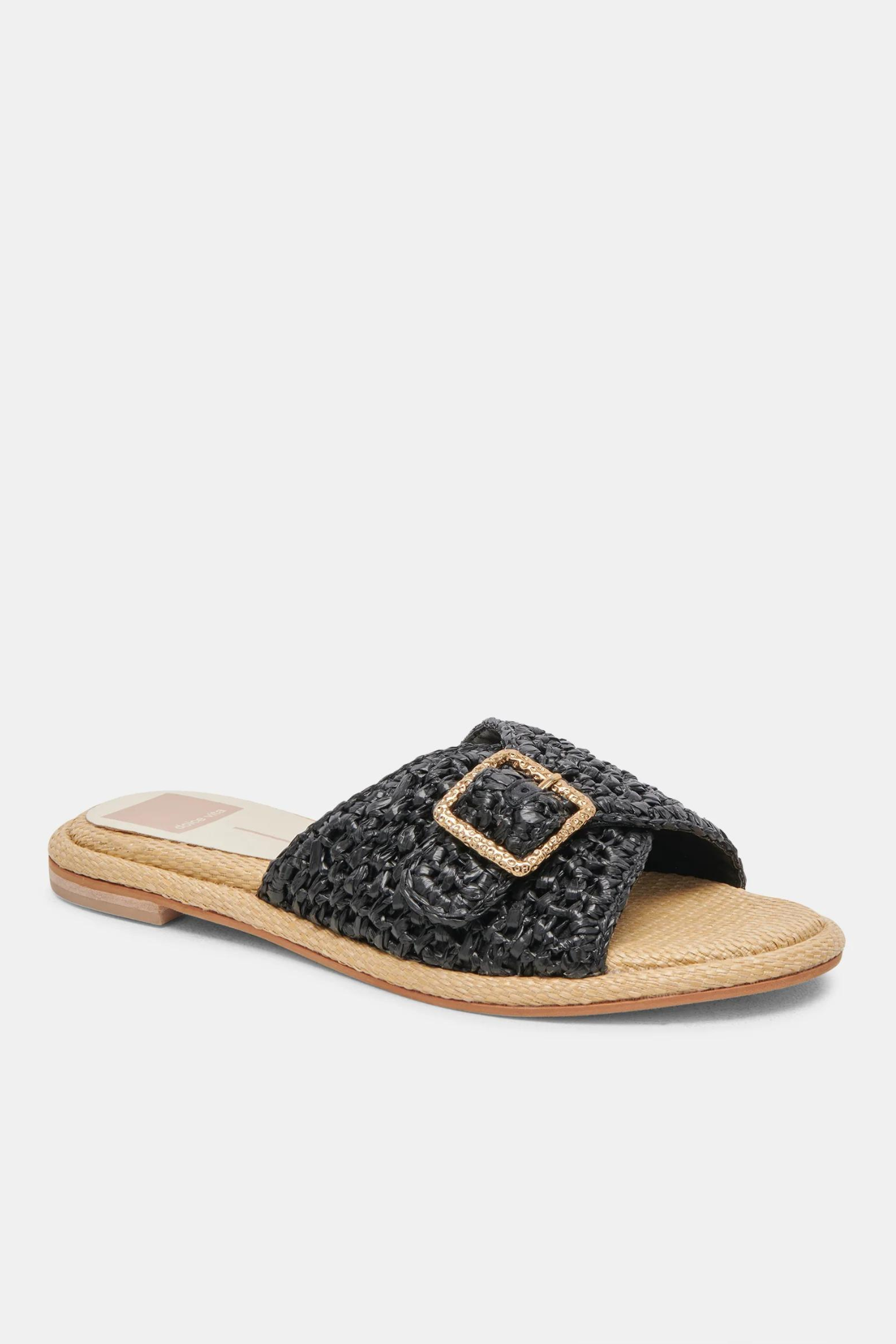 Alonzo Onyx Raffia Sandal - Last One (Size 6.5)
