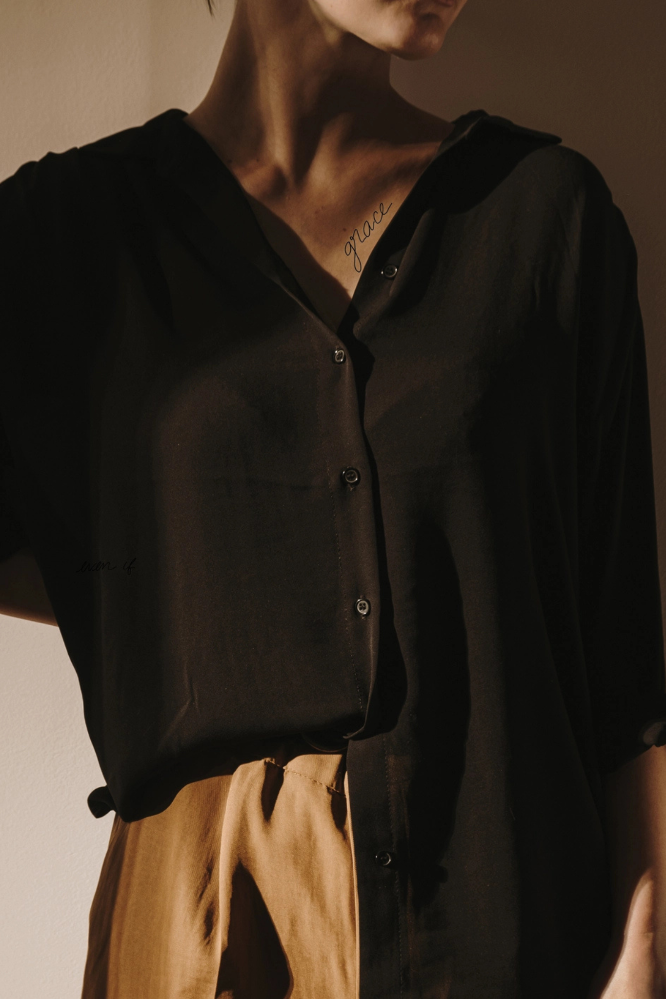 Grace Calligraphy Temp Tattoo