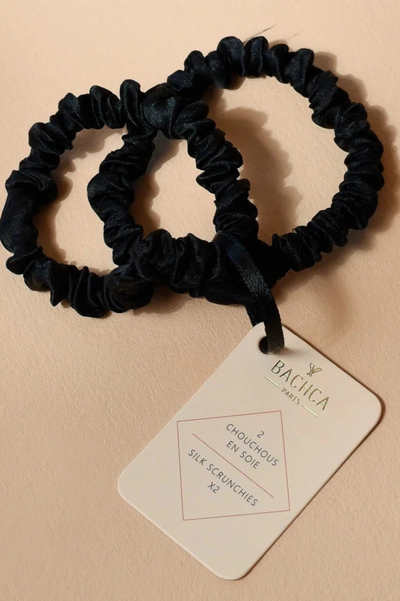 Black Silk Hair Ties