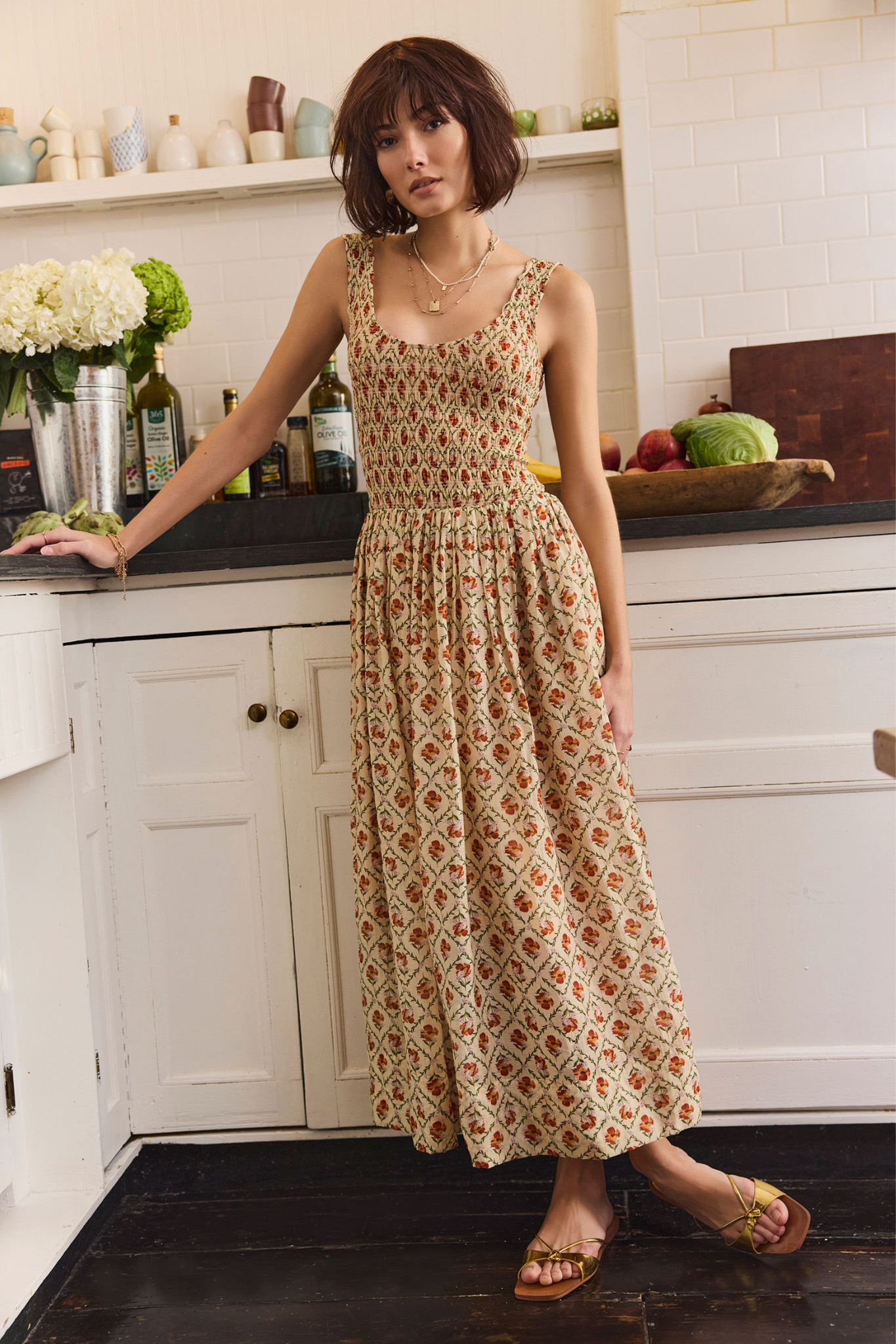 Becky Blossom Midi Dress