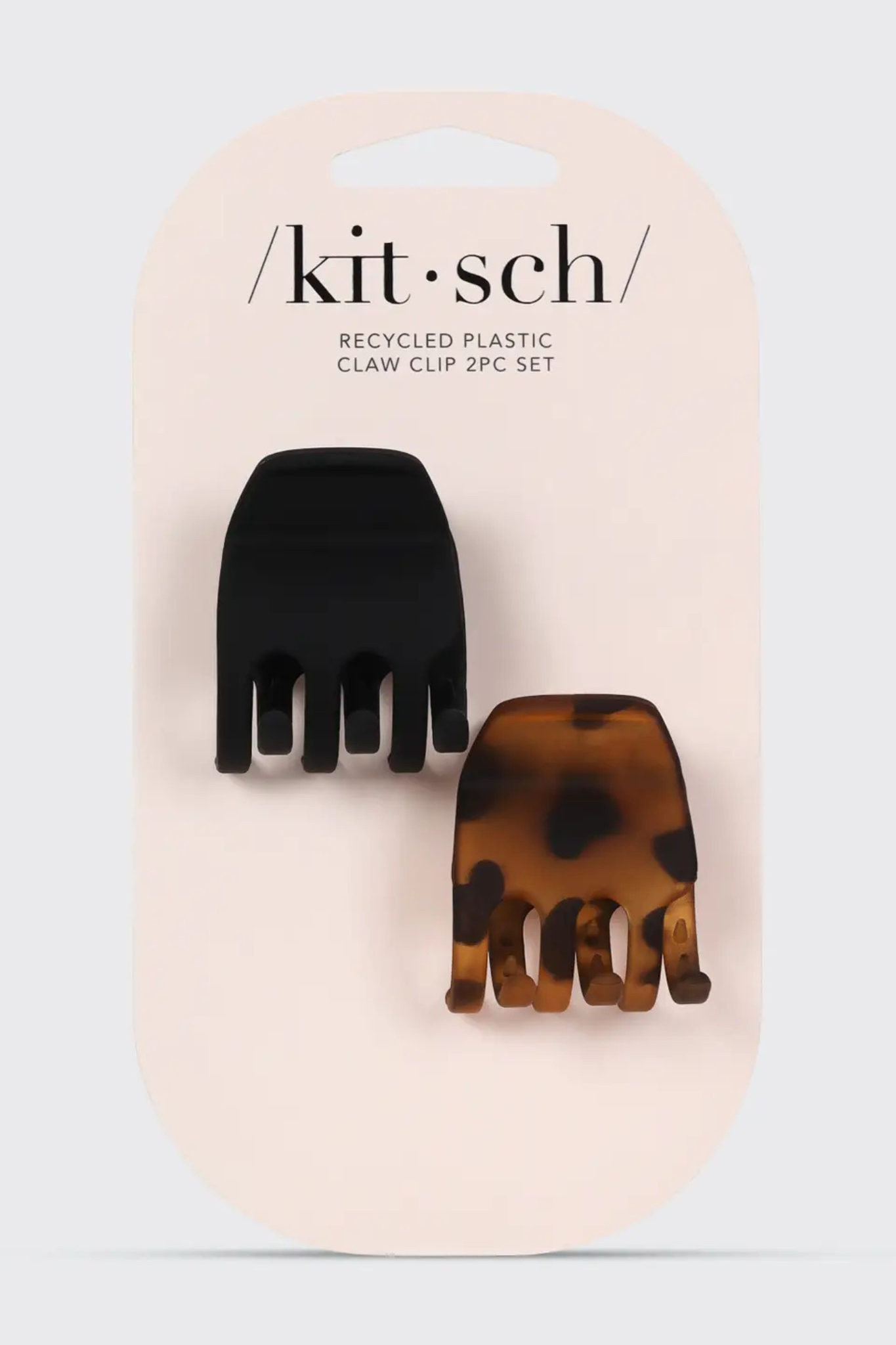 Black + Tort Medium Claw Clips (2pc)