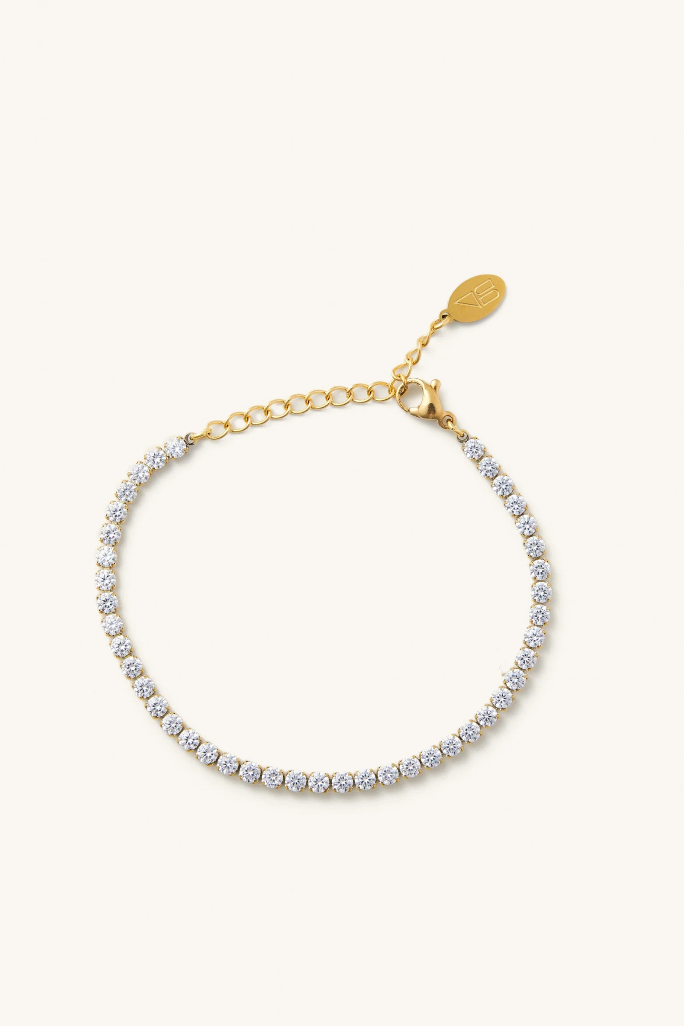 Gold Shimmer Tennis Bracelet