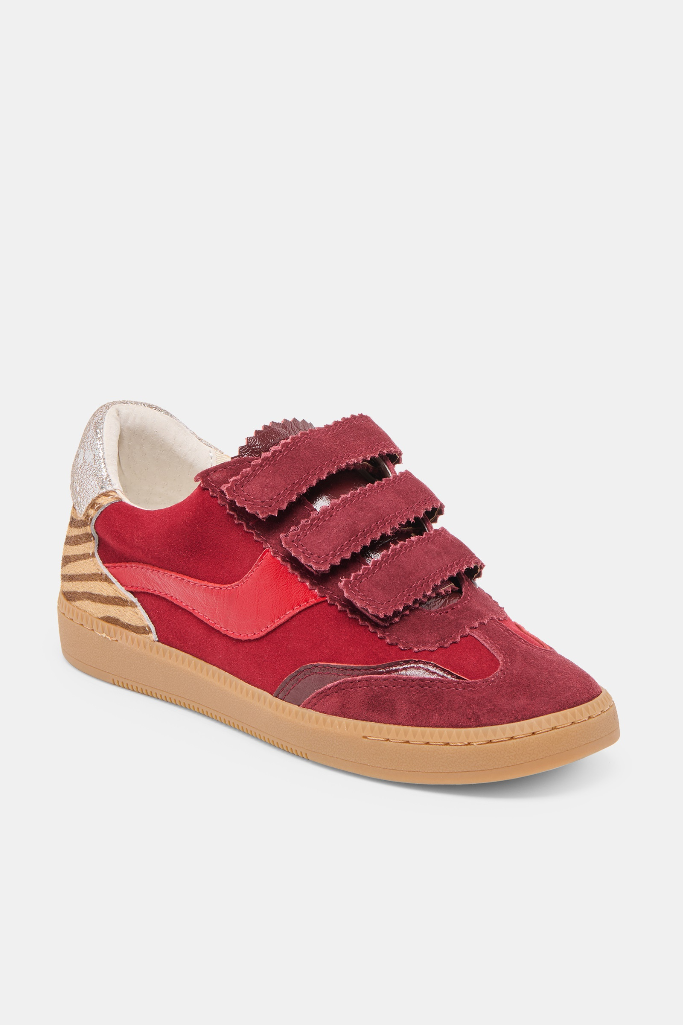 Notice Oxblood Suede Velcro Sneaker