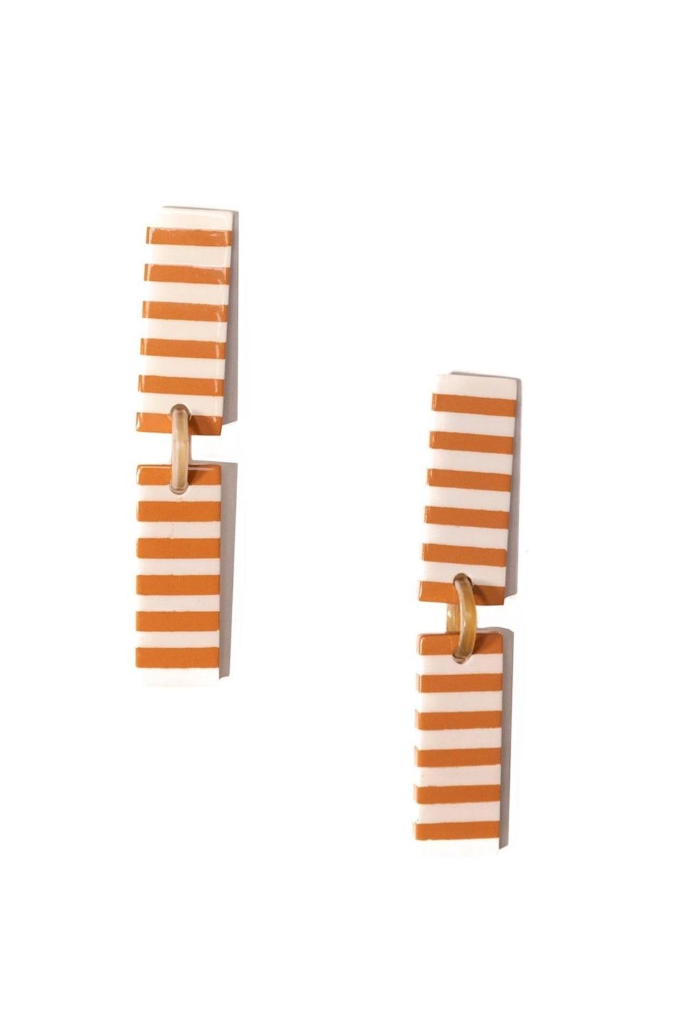 Isabelle Tan Striped Earrings