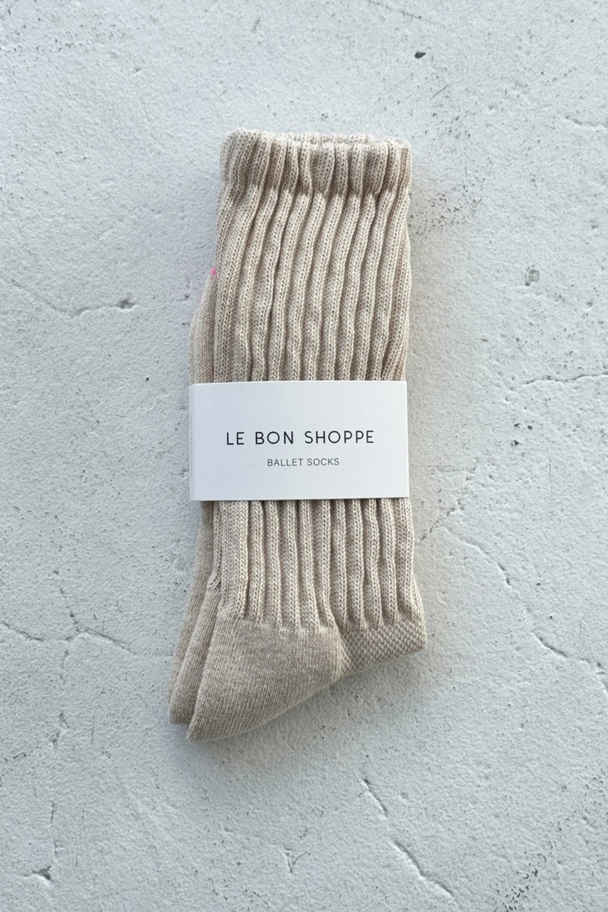 Oatmeal Ballet Socks
