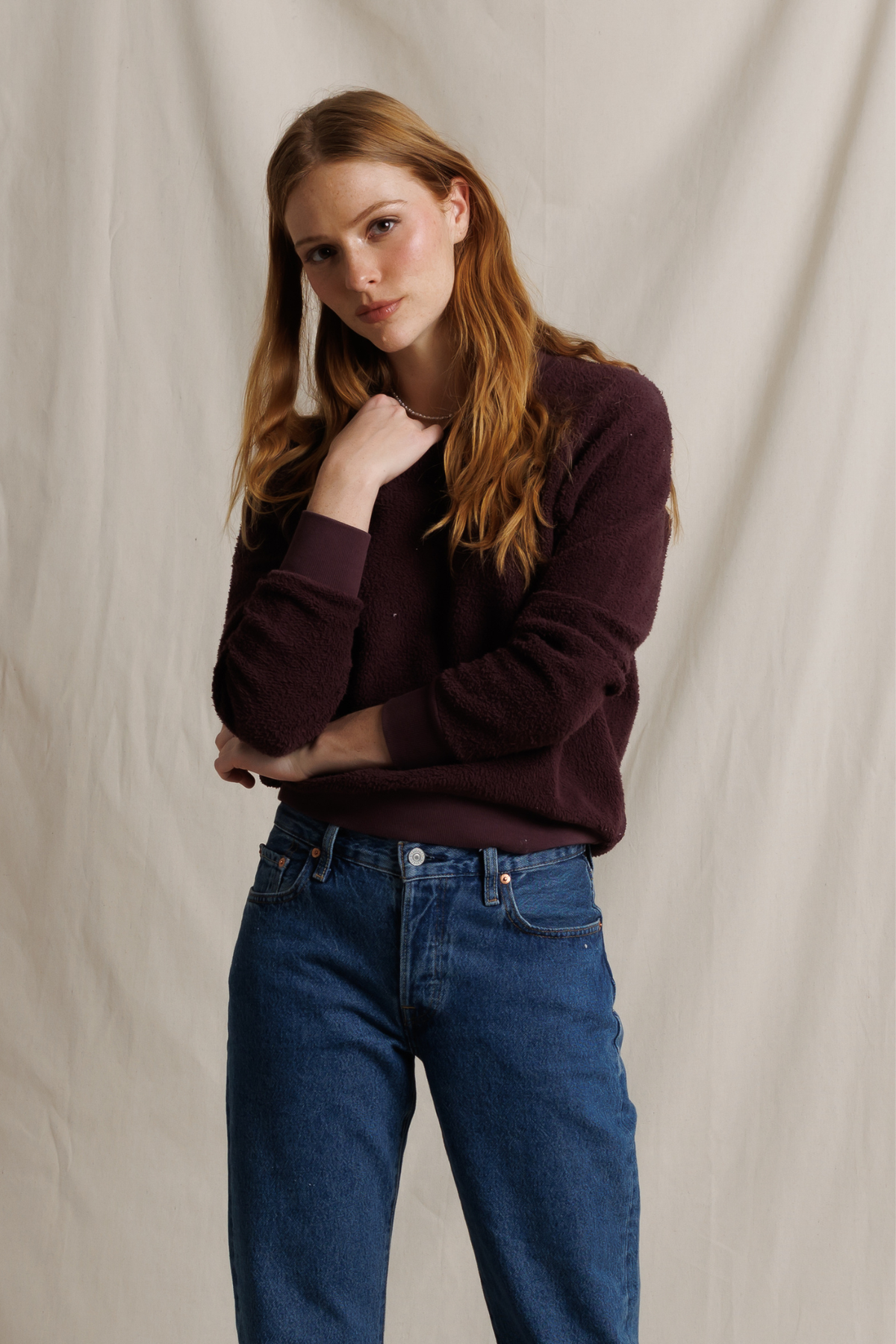 Ziggy Cherry Lacquer Inside Out Pullover
