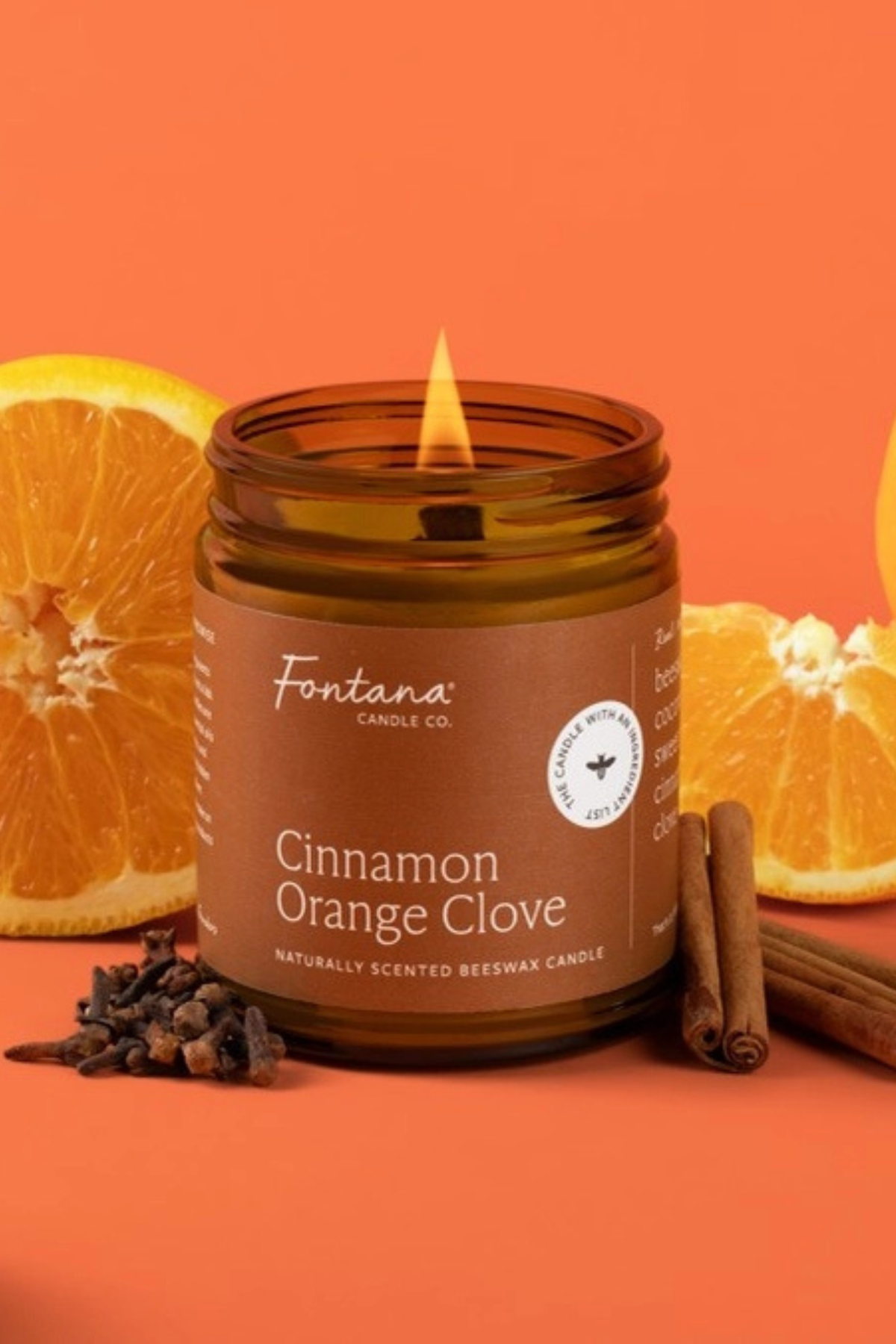 Cinnamon Orange Clove Candle Jar