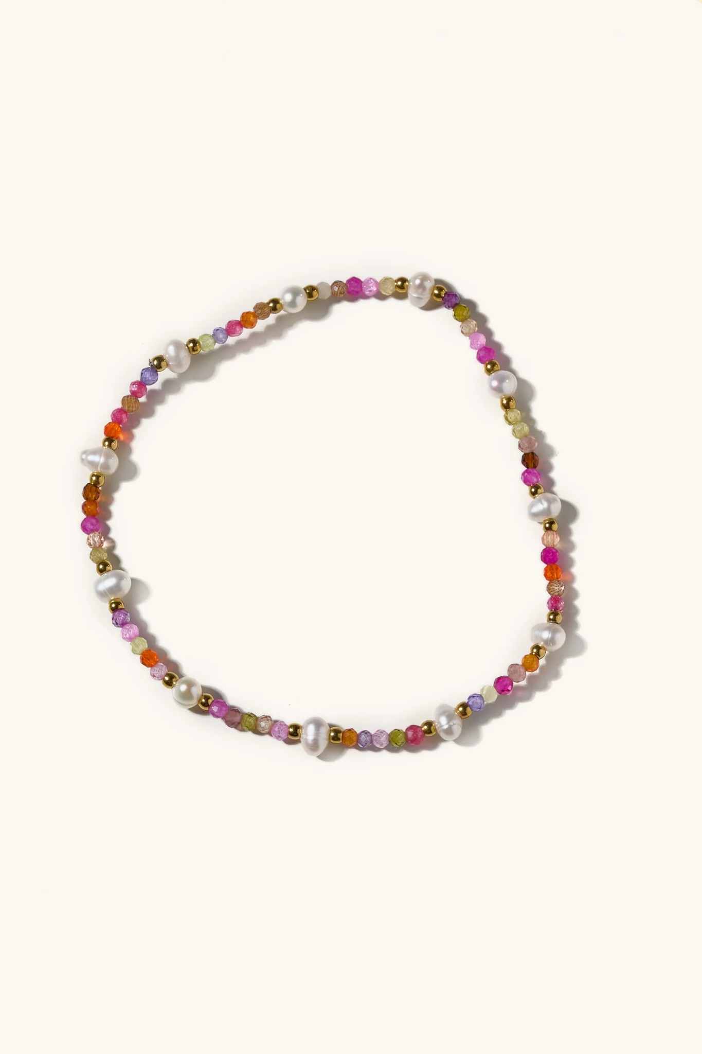 Penelope Pink Pearl Beaded Bracelet