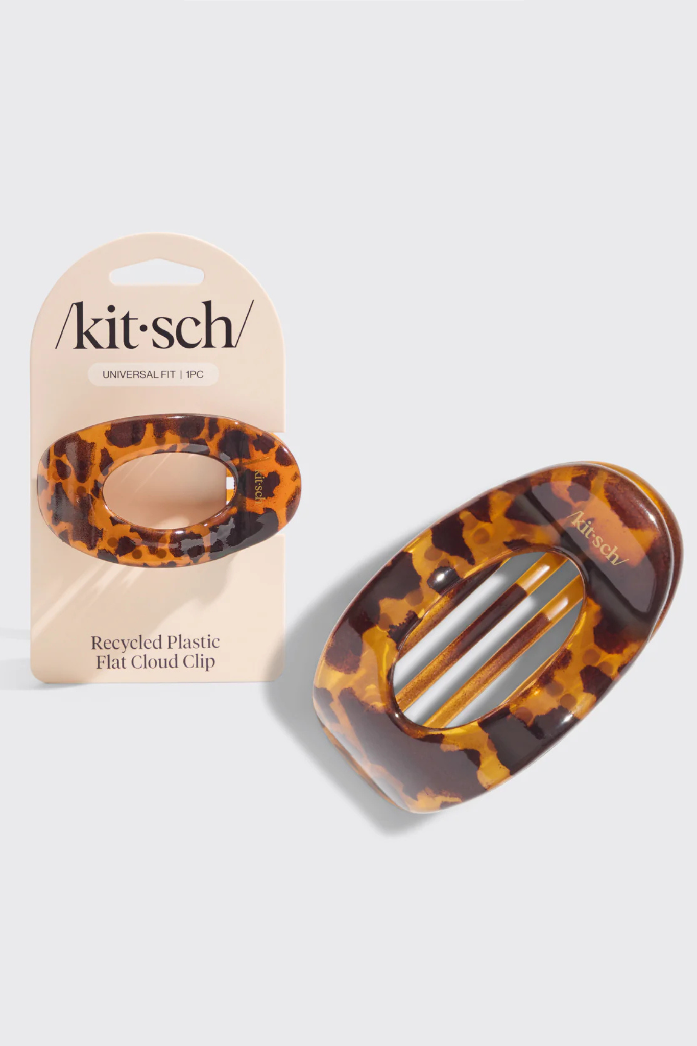 Medium Tort Flat Claw Clip