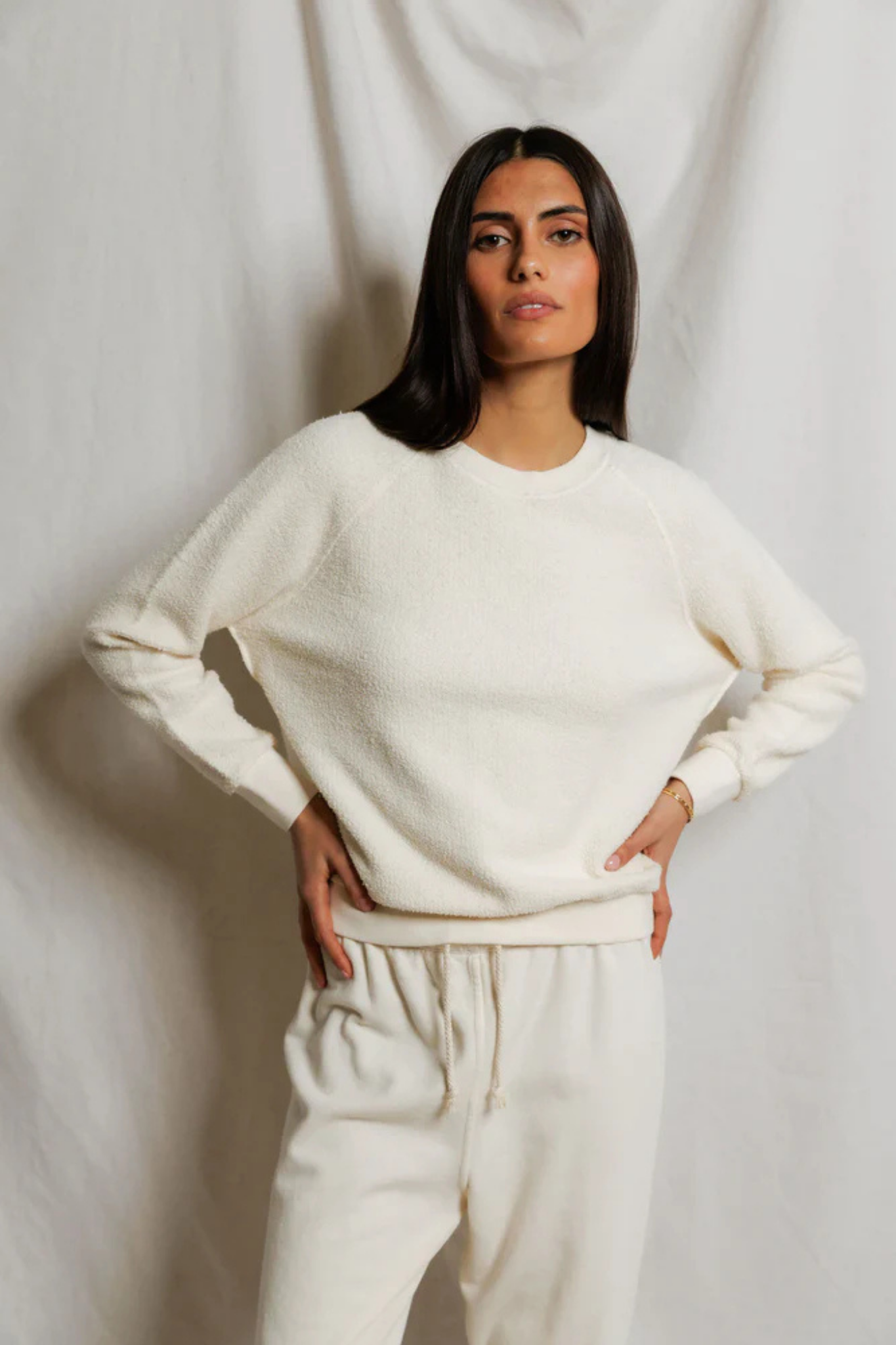 Ziggy Bright Ivory Inside Out Pullover