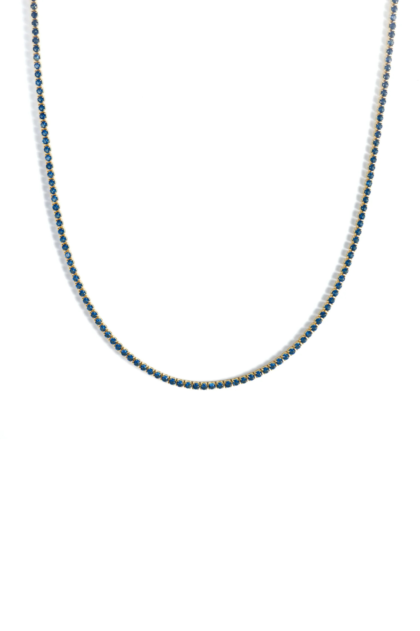 Blue Sapphire Tennis Choker