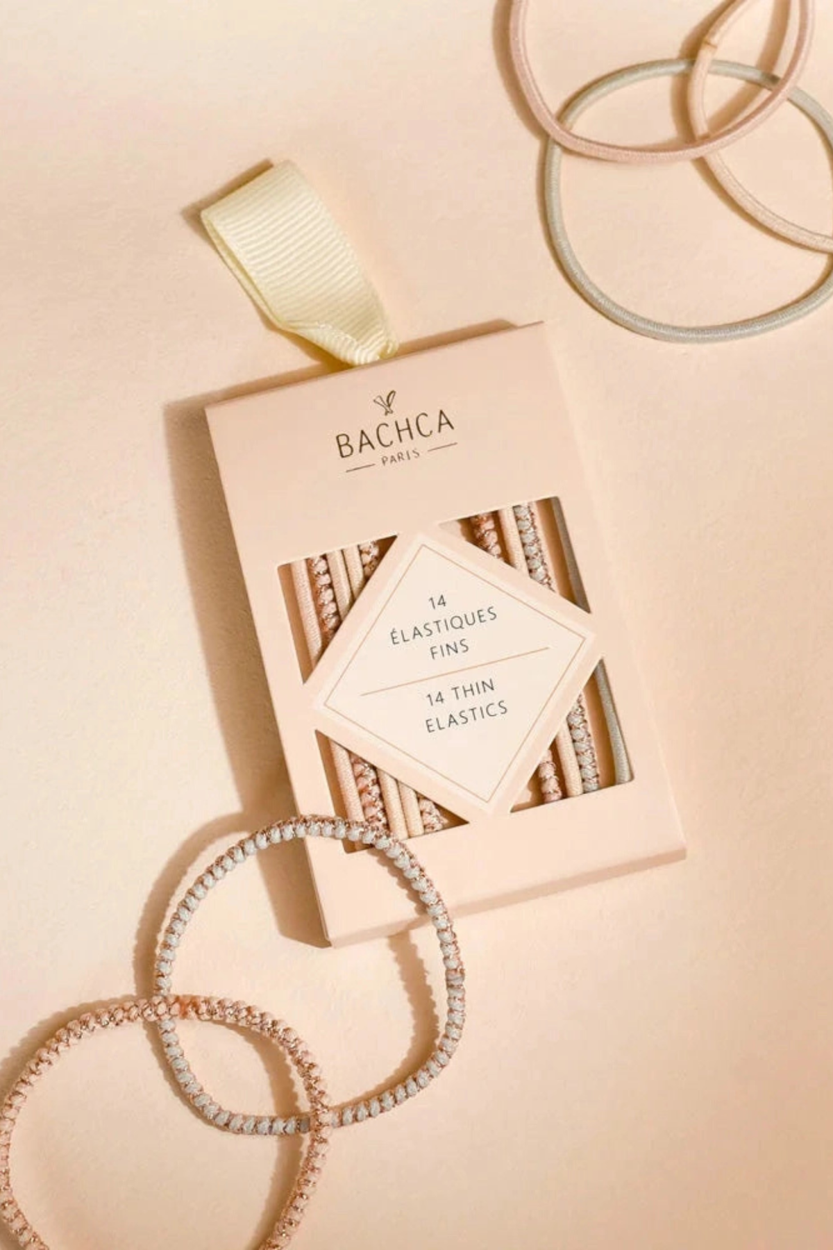 Pink Pastel Thin Hair Ties