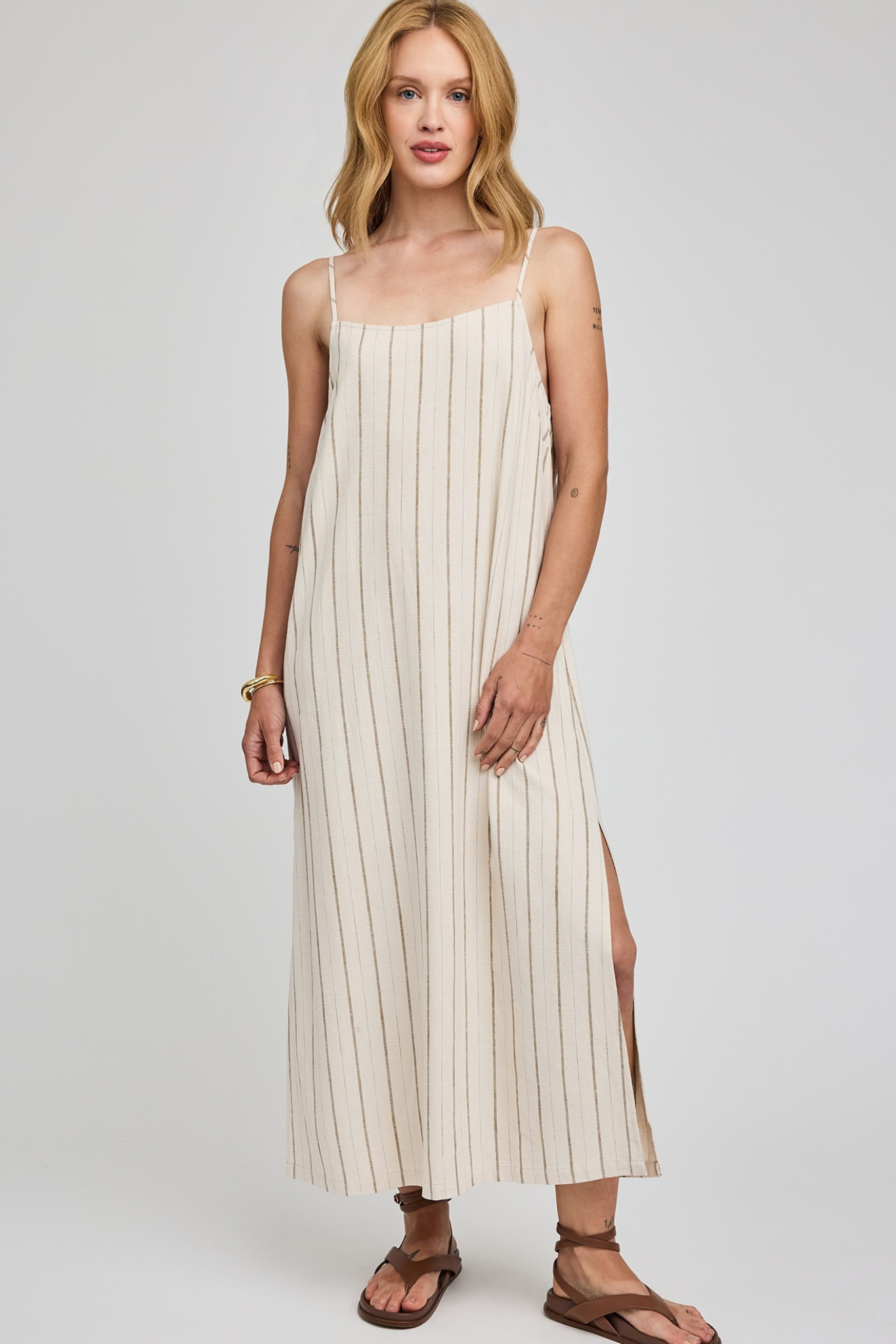 Twyla Linen Stripe Dress