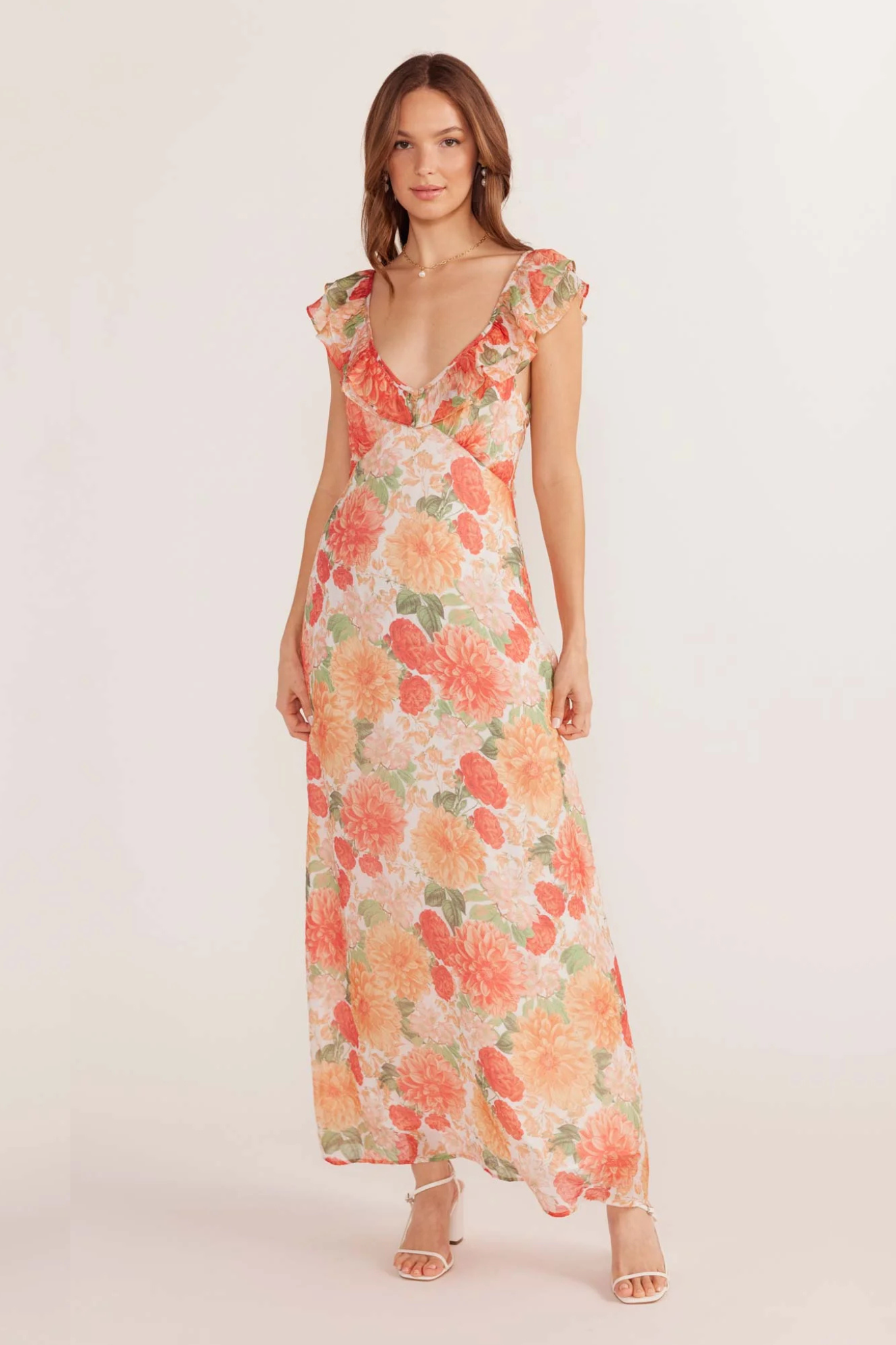 Aida Frill Maxi Dress