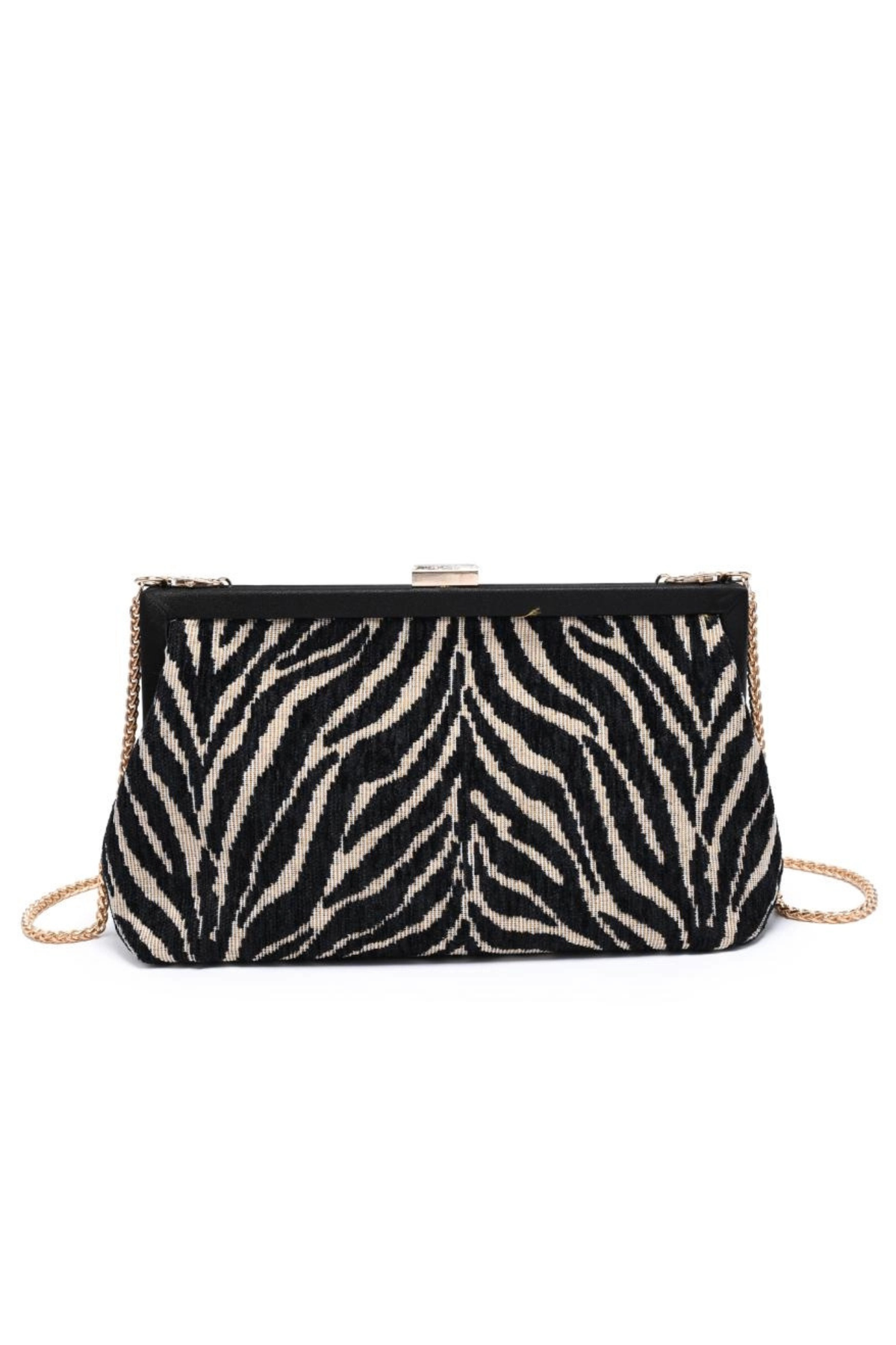 Samira Zebra Clutch