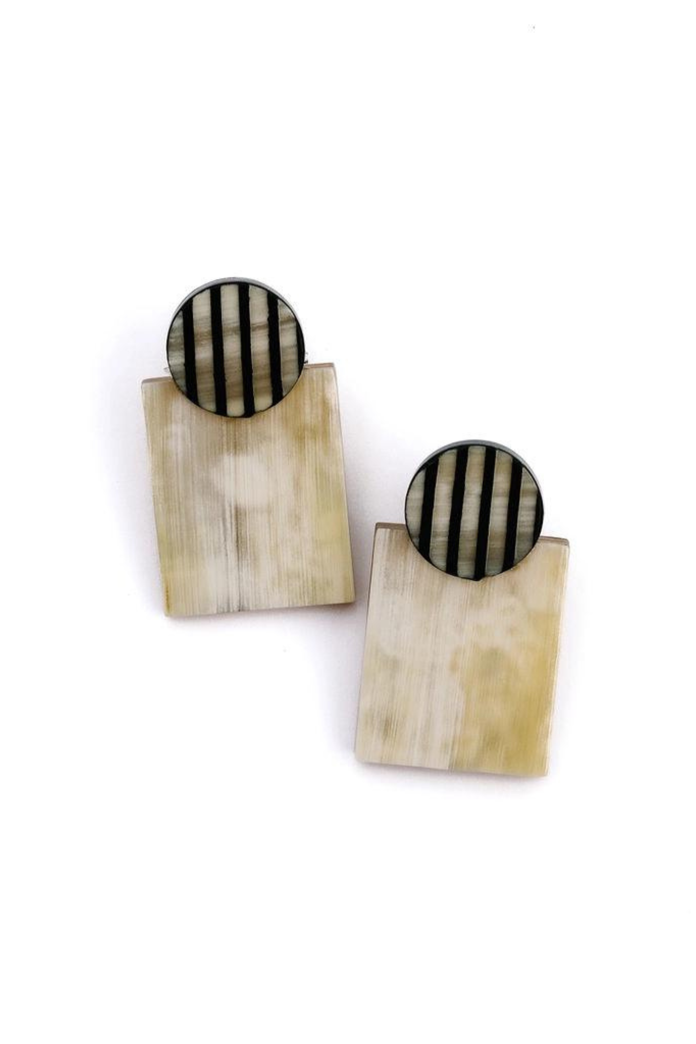 Tuxedo Stripe Post Earrings