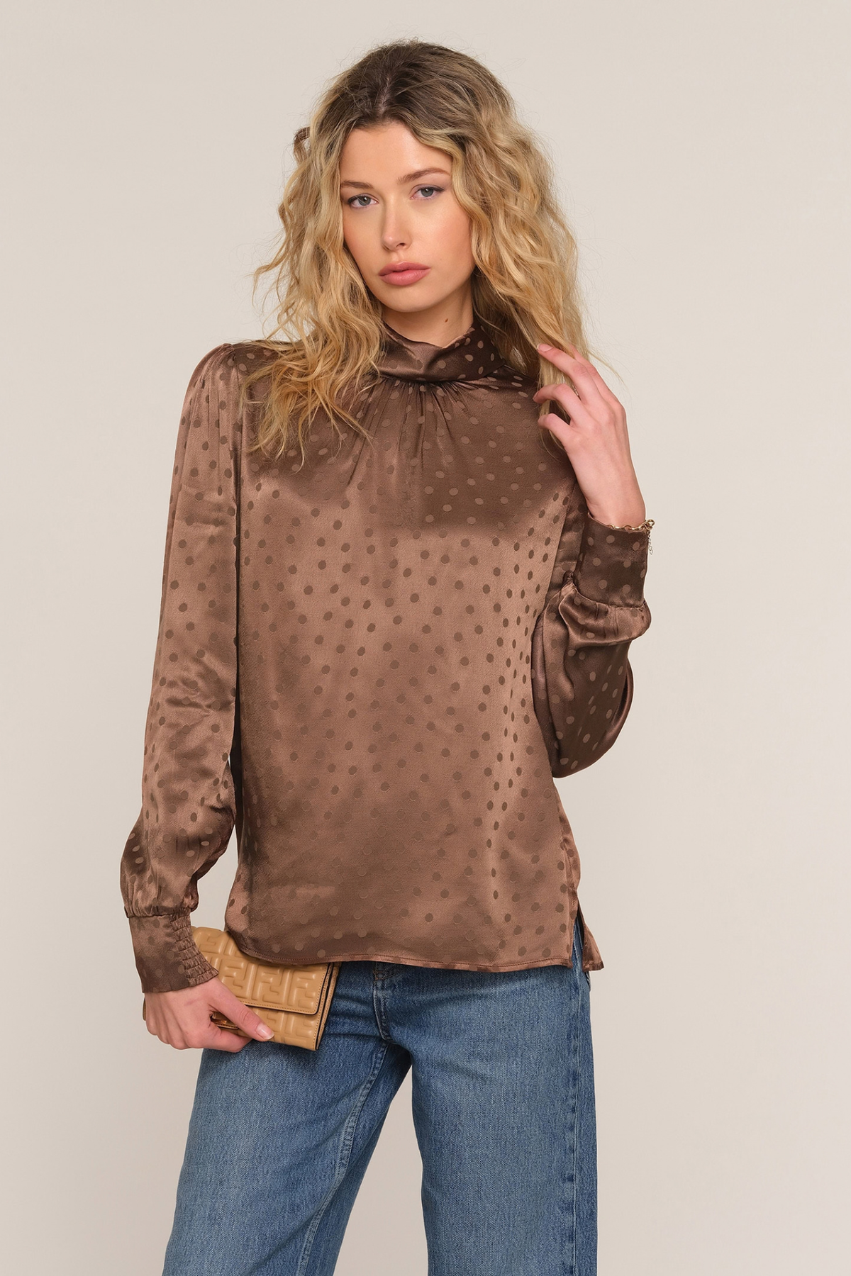 Carli Espresso Top