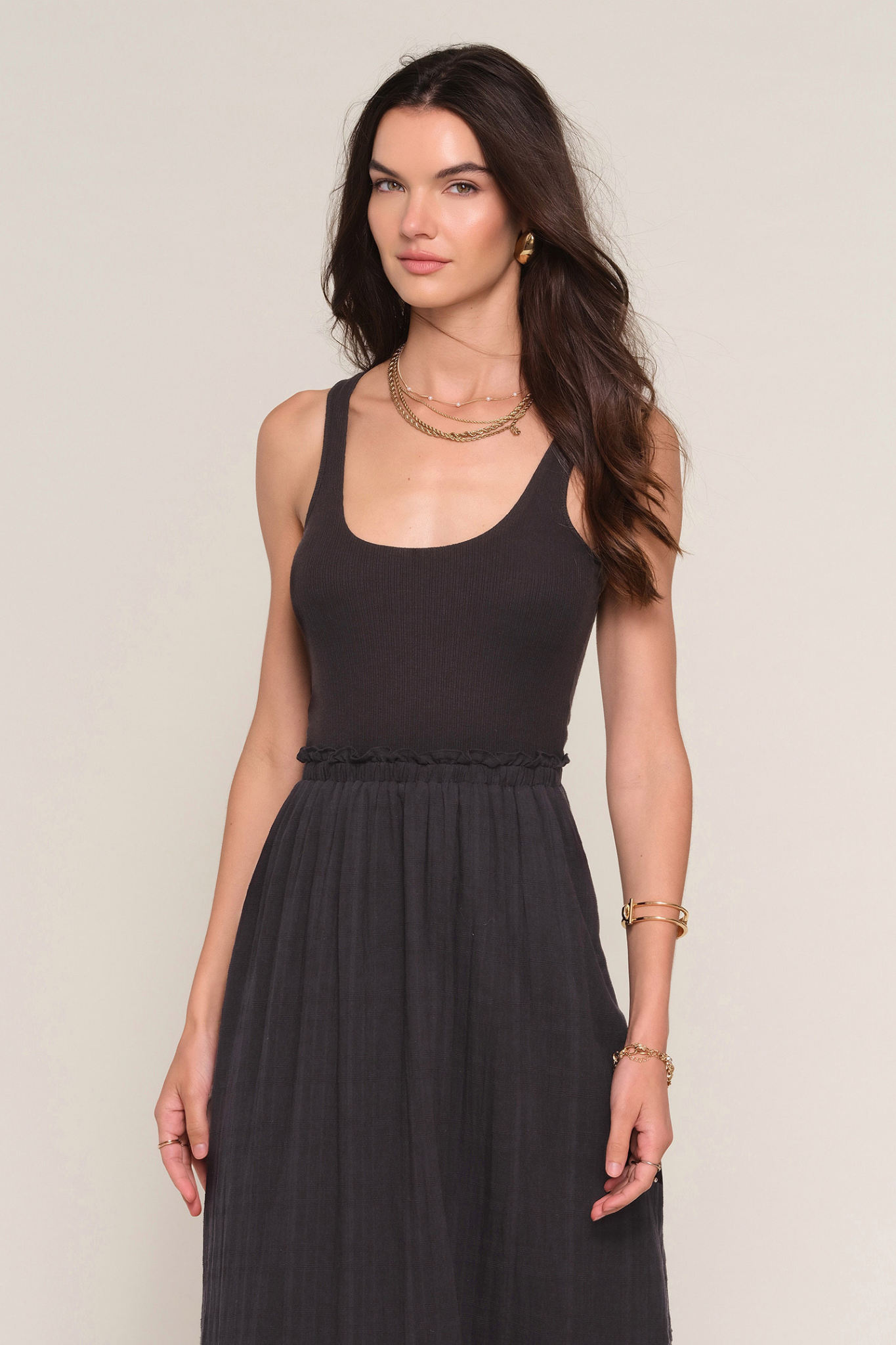 Edina Black Maxi Dress