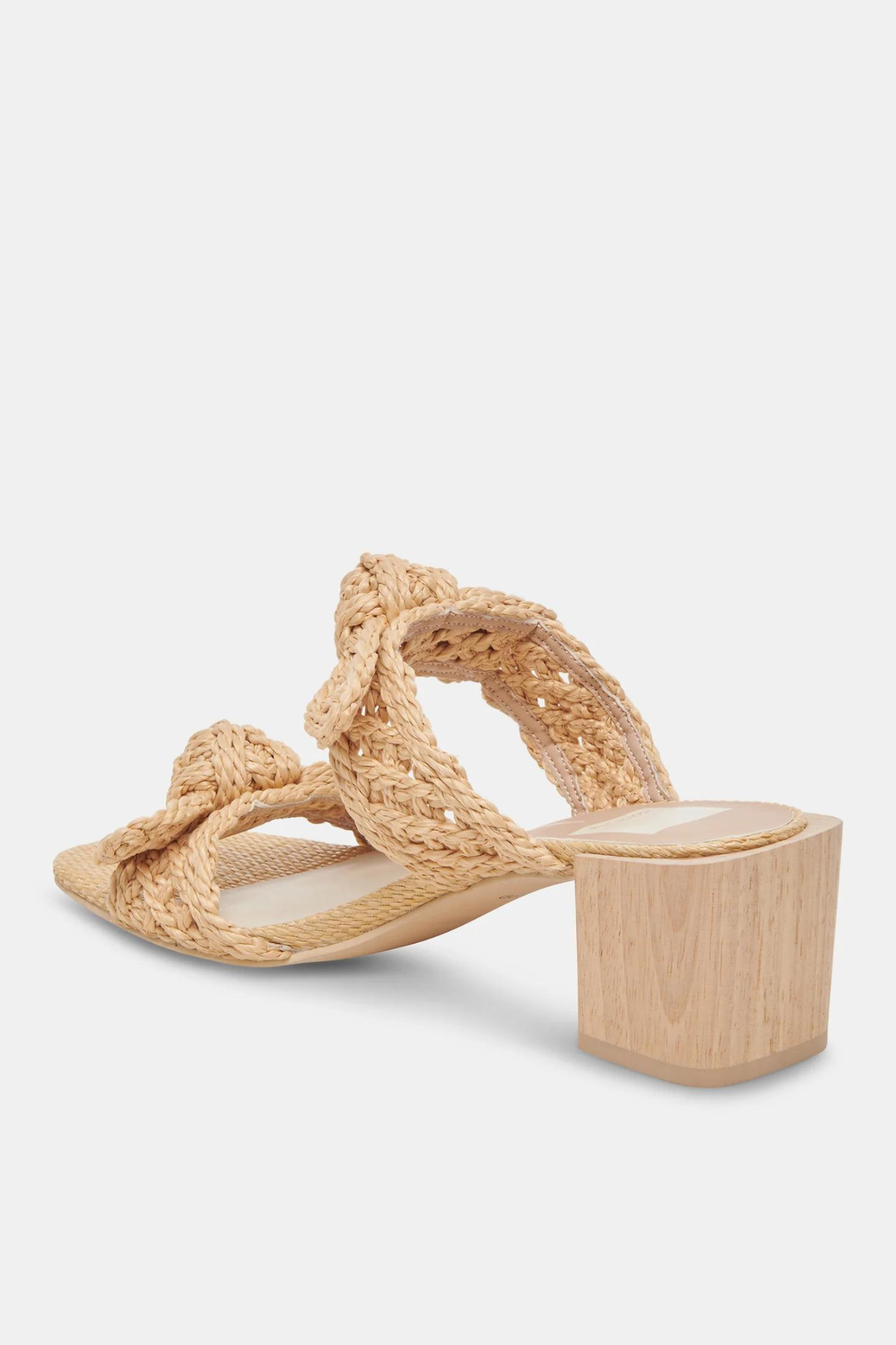 Zemmie Natural Raffia Heel - Last One (Size 10)