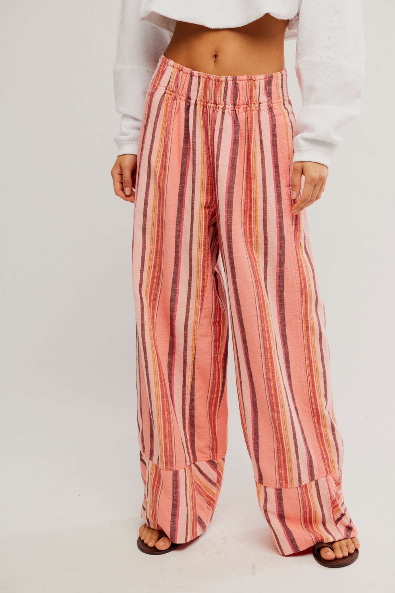 Days End Coral Stripe Pant