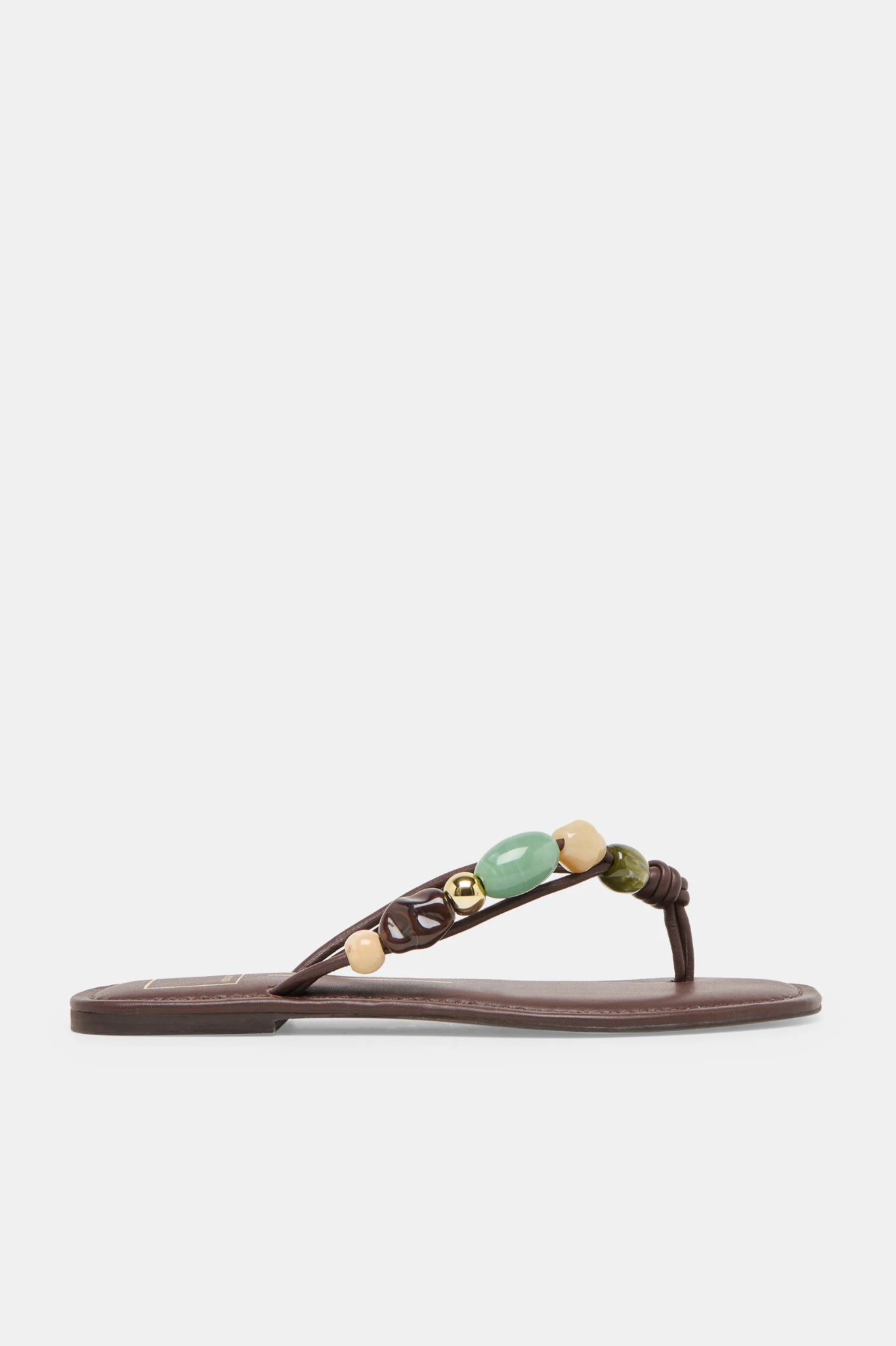 Cely Dk Brown Leather Sandal
