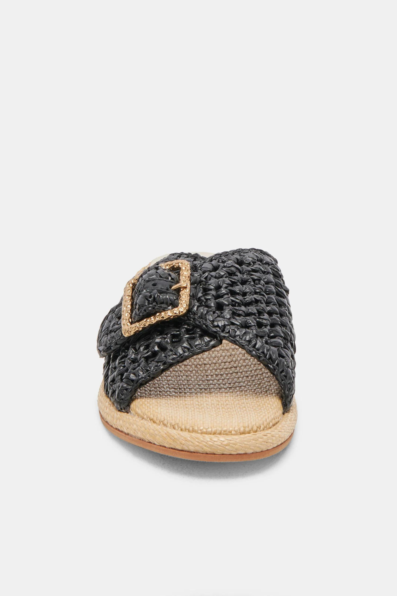 Alonzo Onyx Raffia Sandal - Last One (Size 6.5)