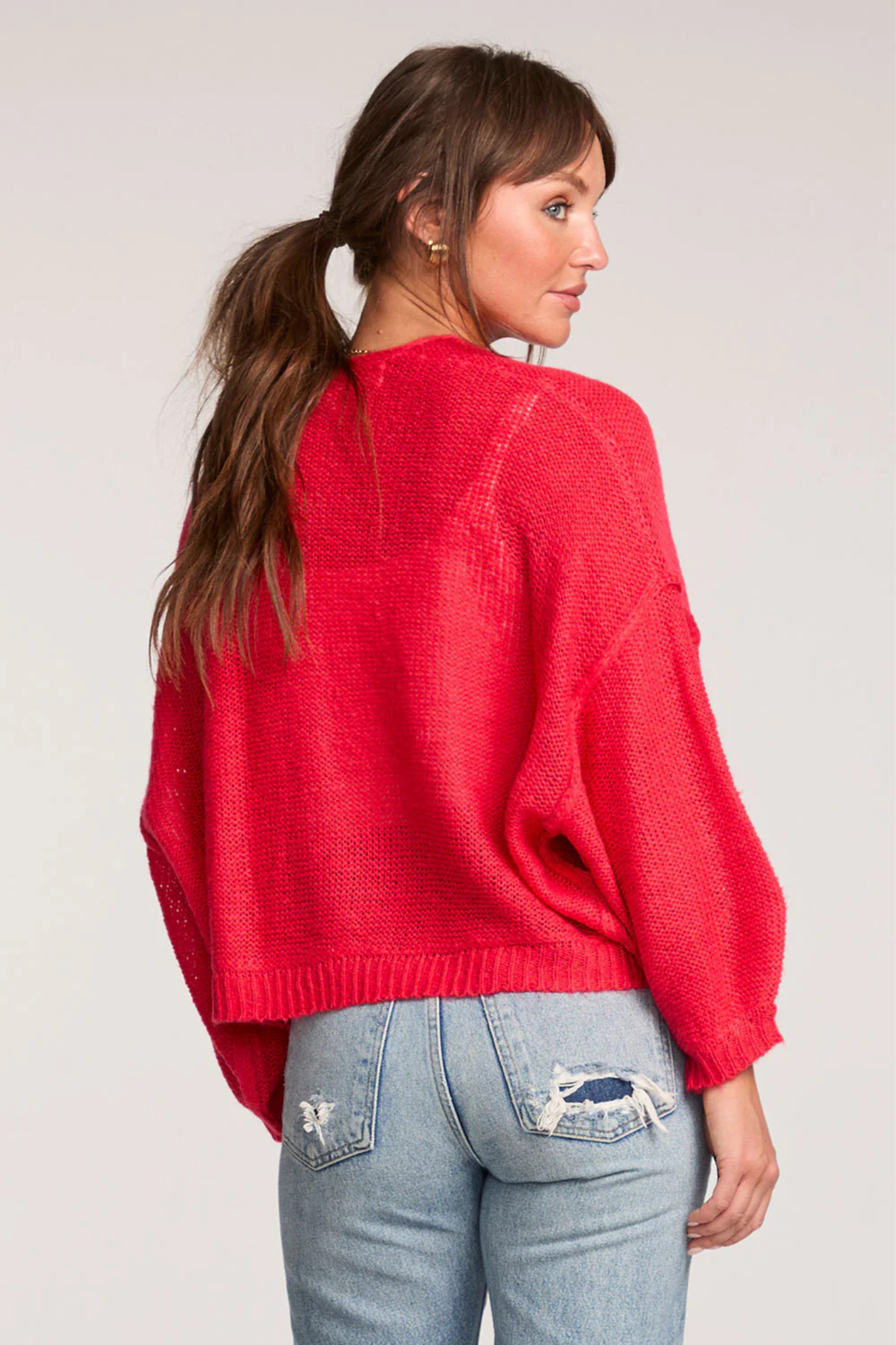 Aden Vintage Red Cardigan