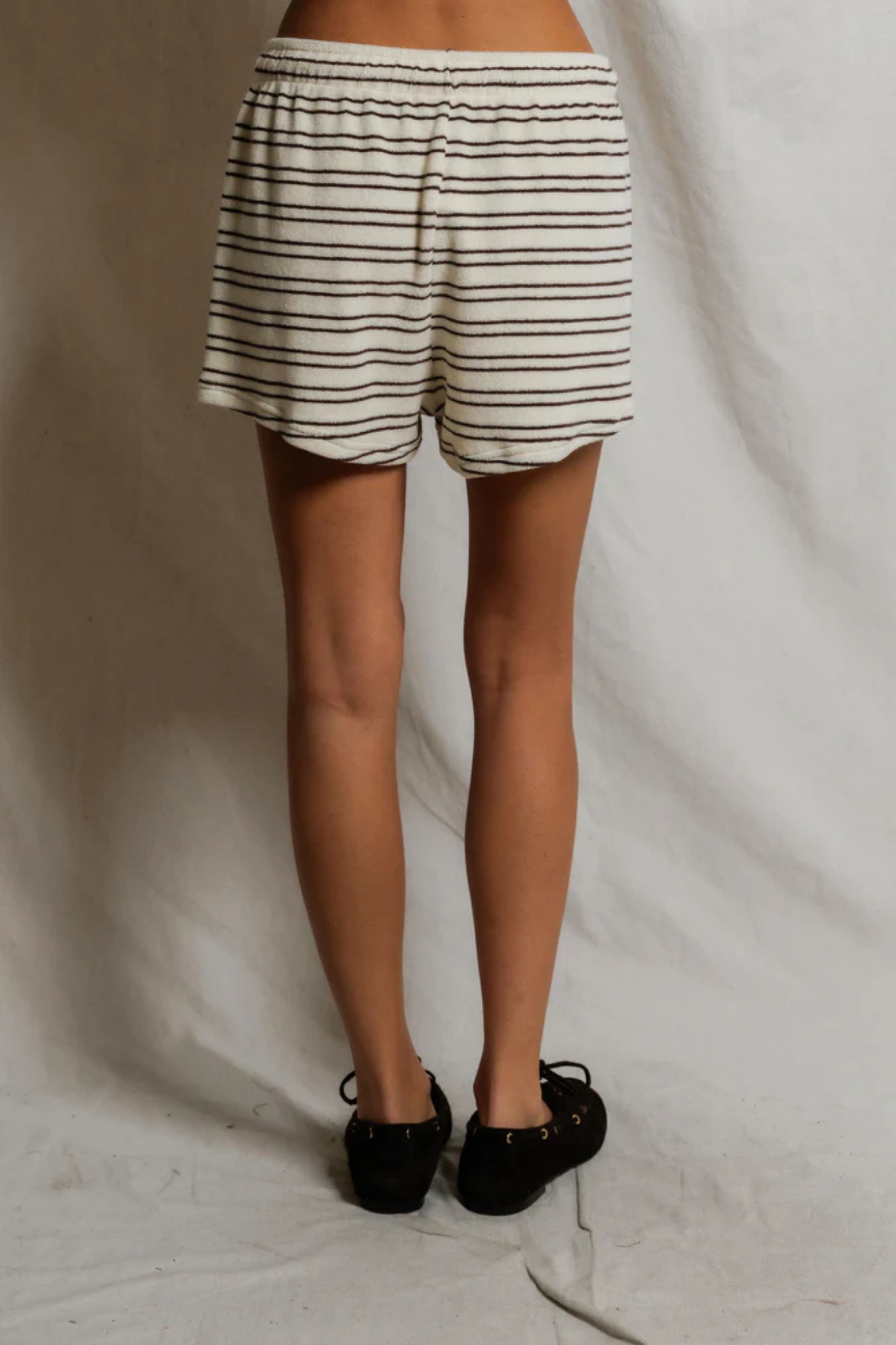 Summer Chocolate Stripe Loop Terry Short