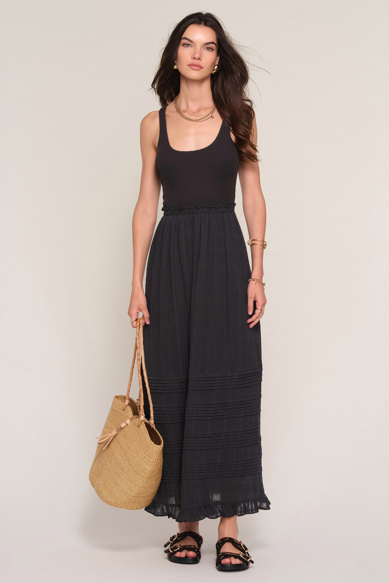 Edina Black Maxi Dress