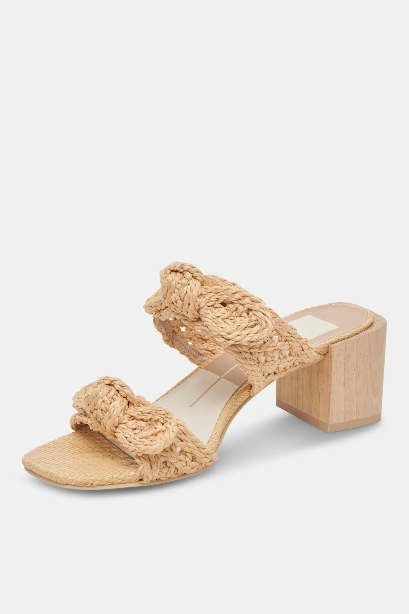 Zemmie Natural Raffia Heel - Last One (Size 10)