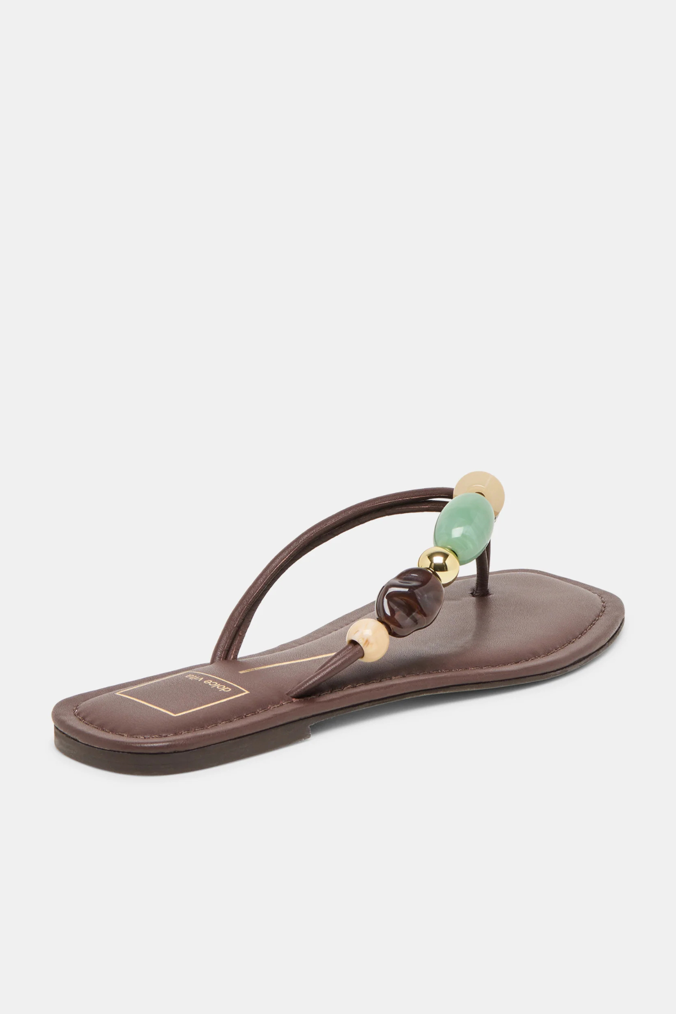 Cely Dk Brown Leather Sandal