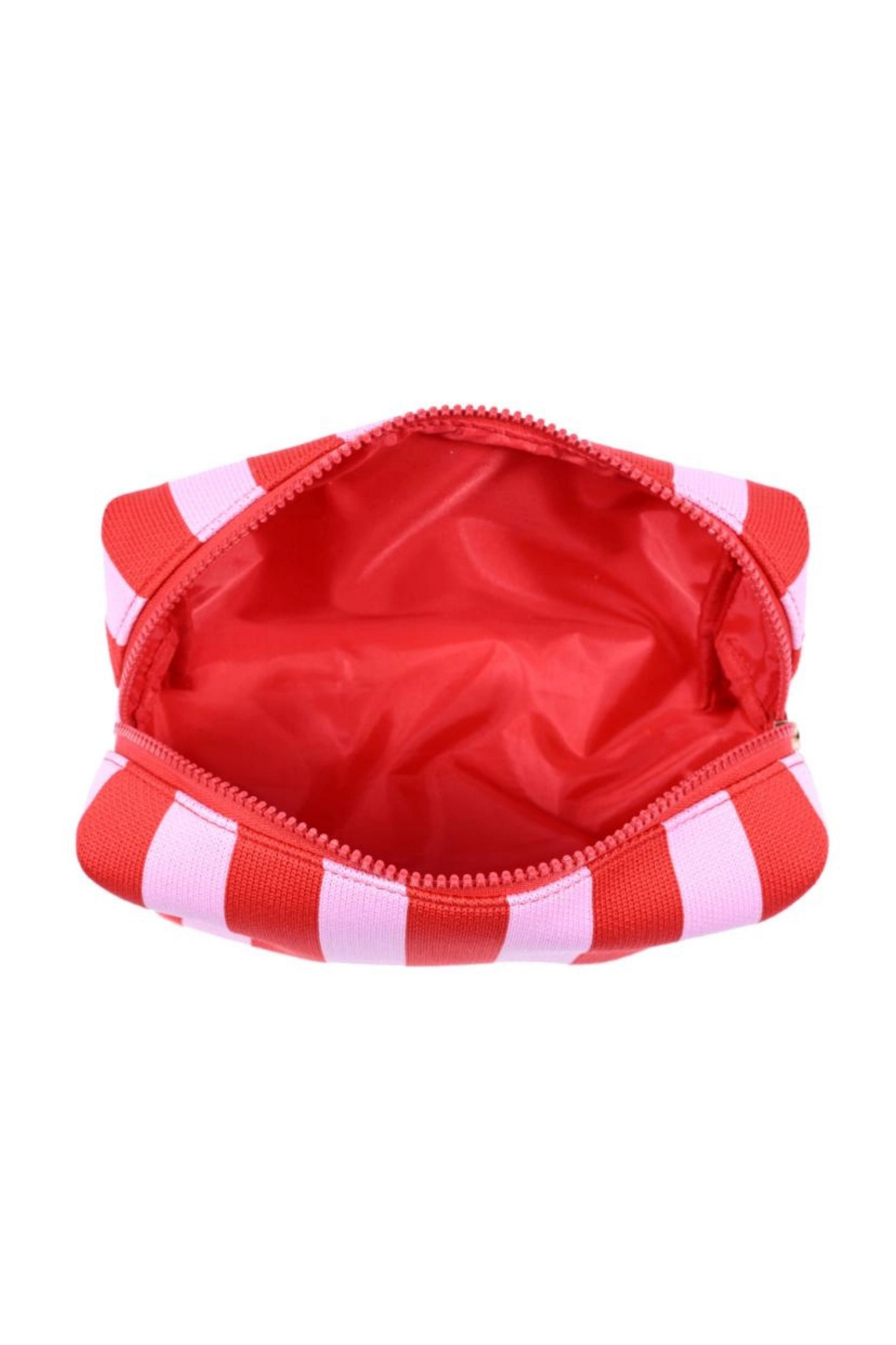 Red/Pink Stripe Cosmetic Bag