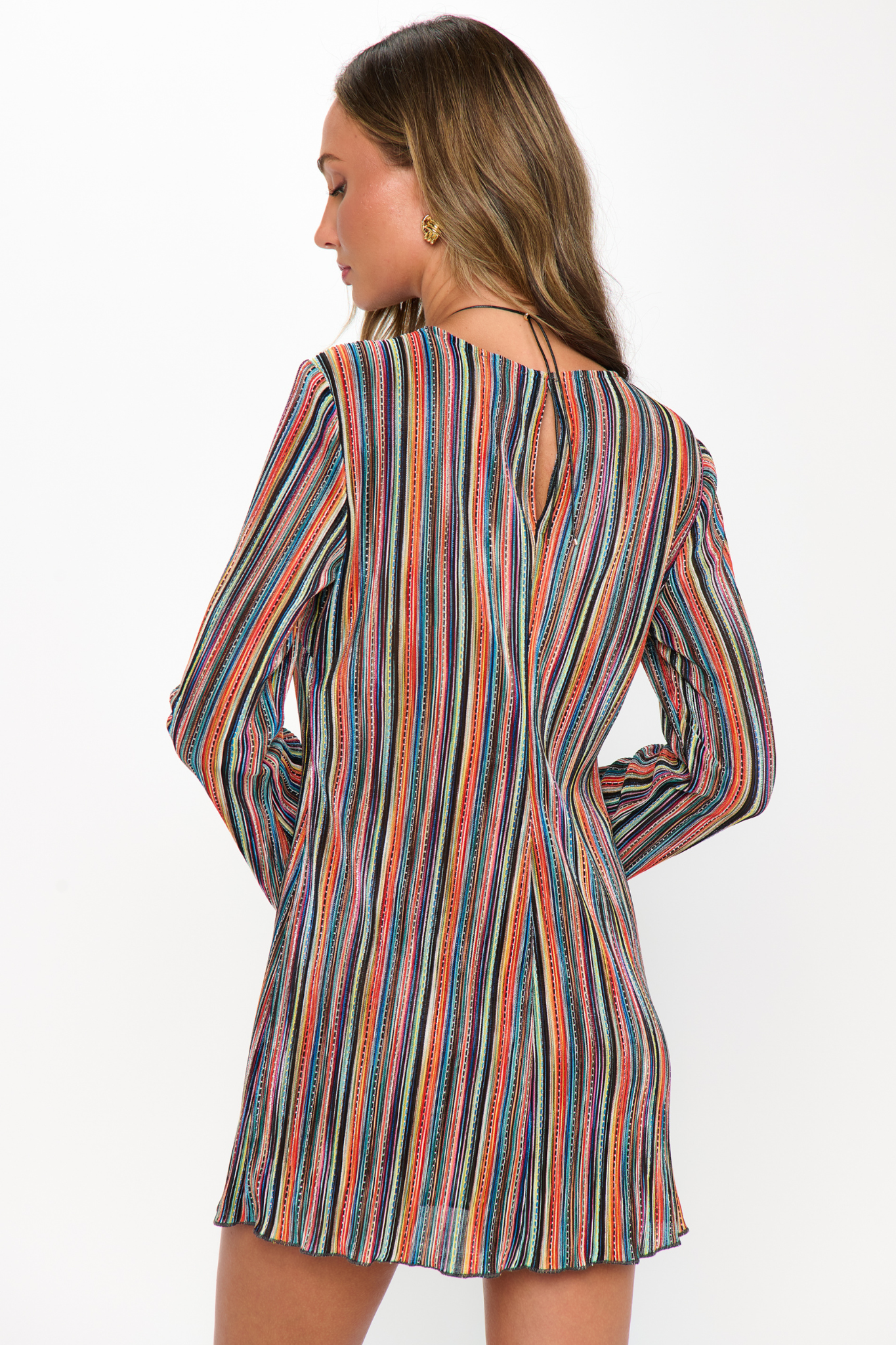 Drifter Sundown Stripe Knit Mini Dress