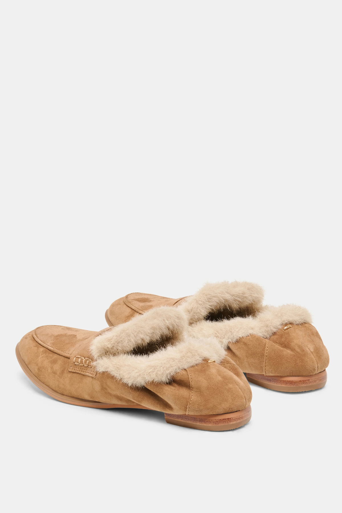 Cloey Lt Brown Suede Plush Loafer