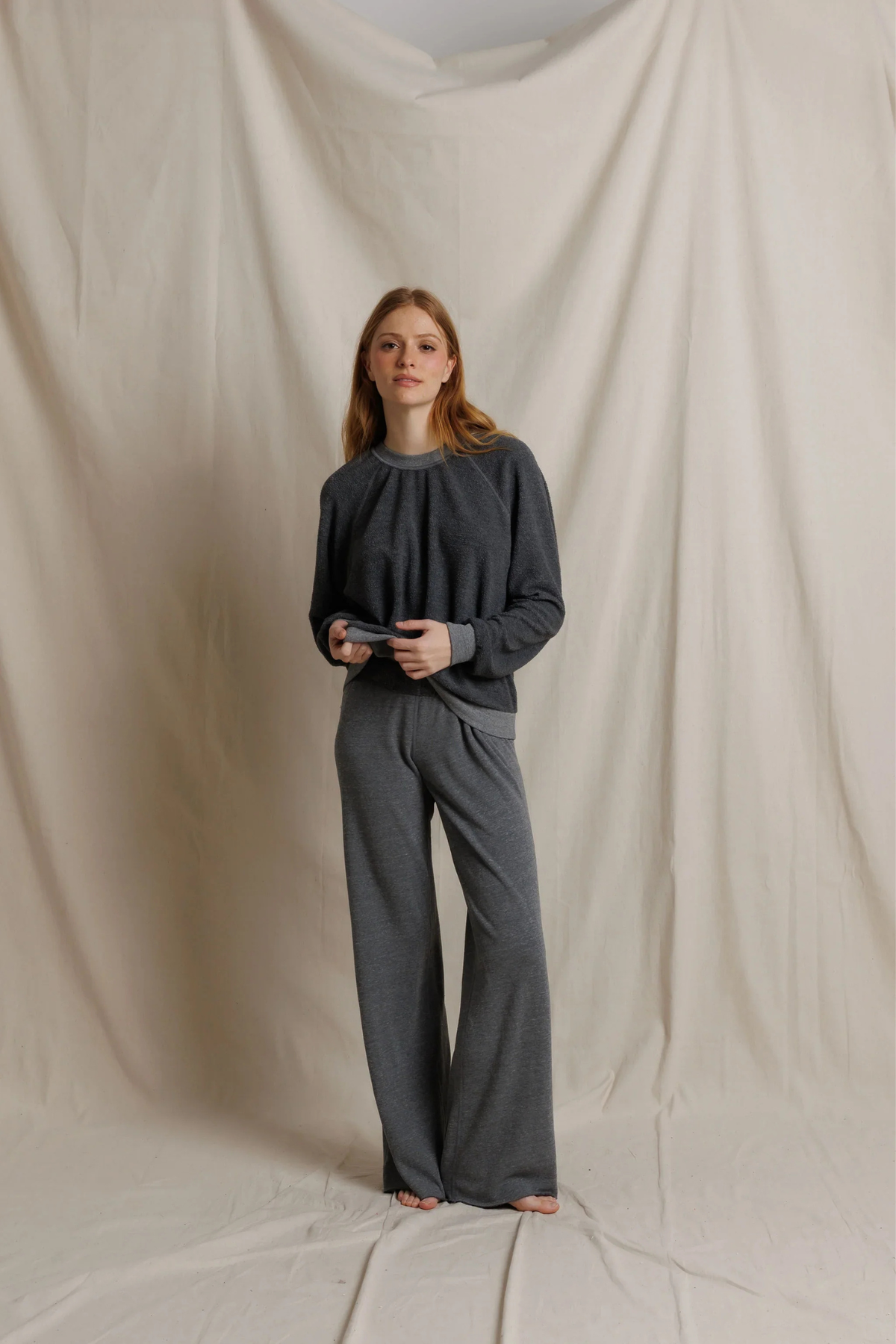 Ziggy Oversized Dark Heather Grey Pullover