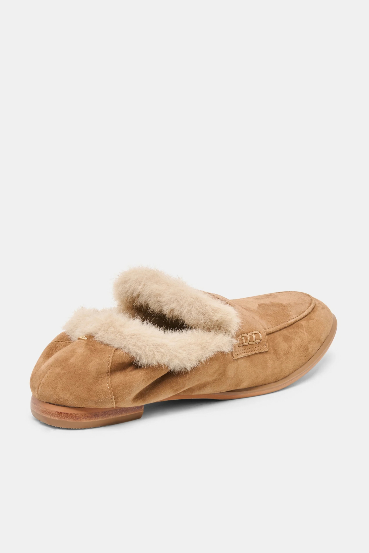 Cloey Lt Brown Suede Plush Loafer