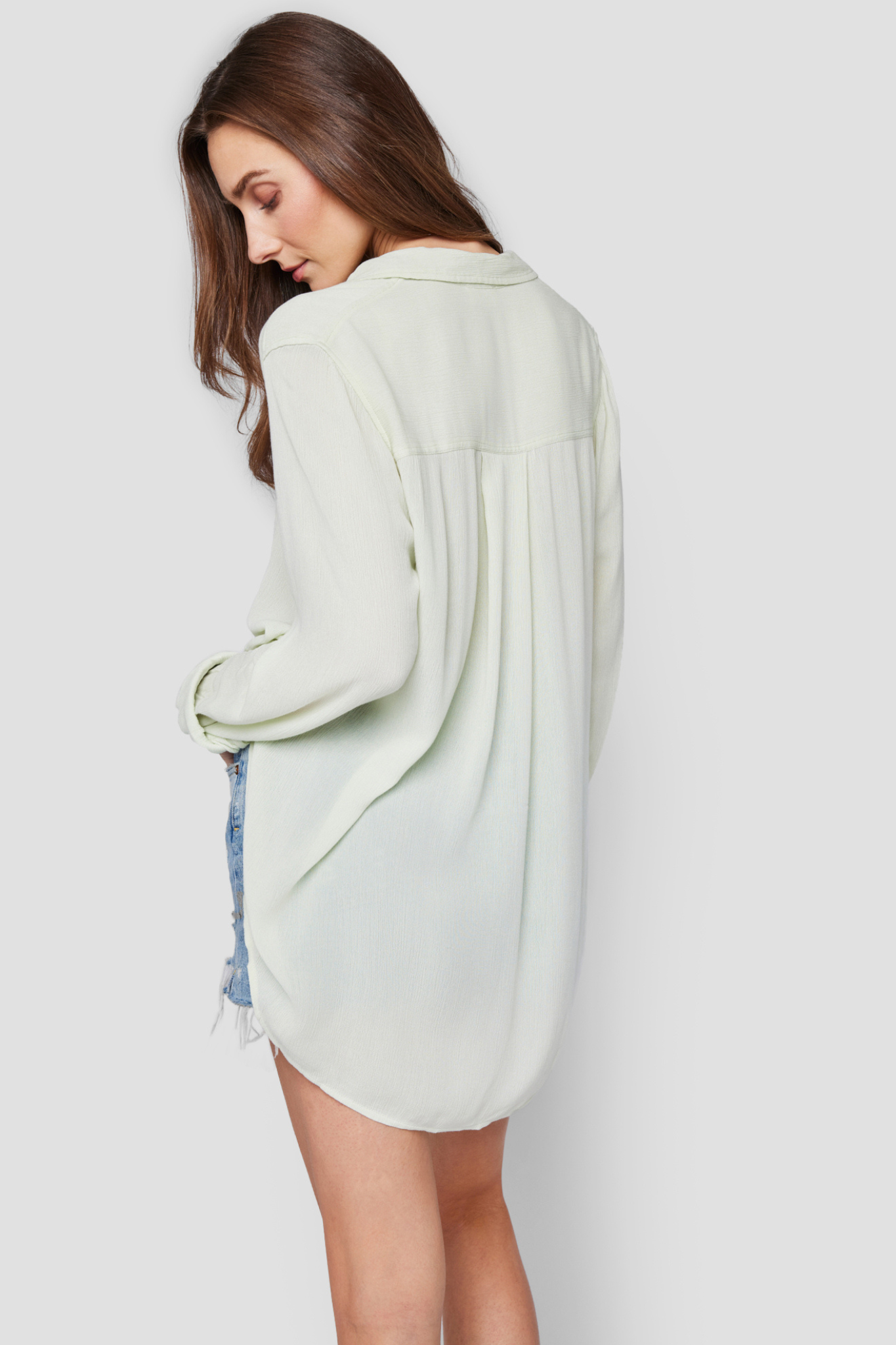 Rina Lime Button Down