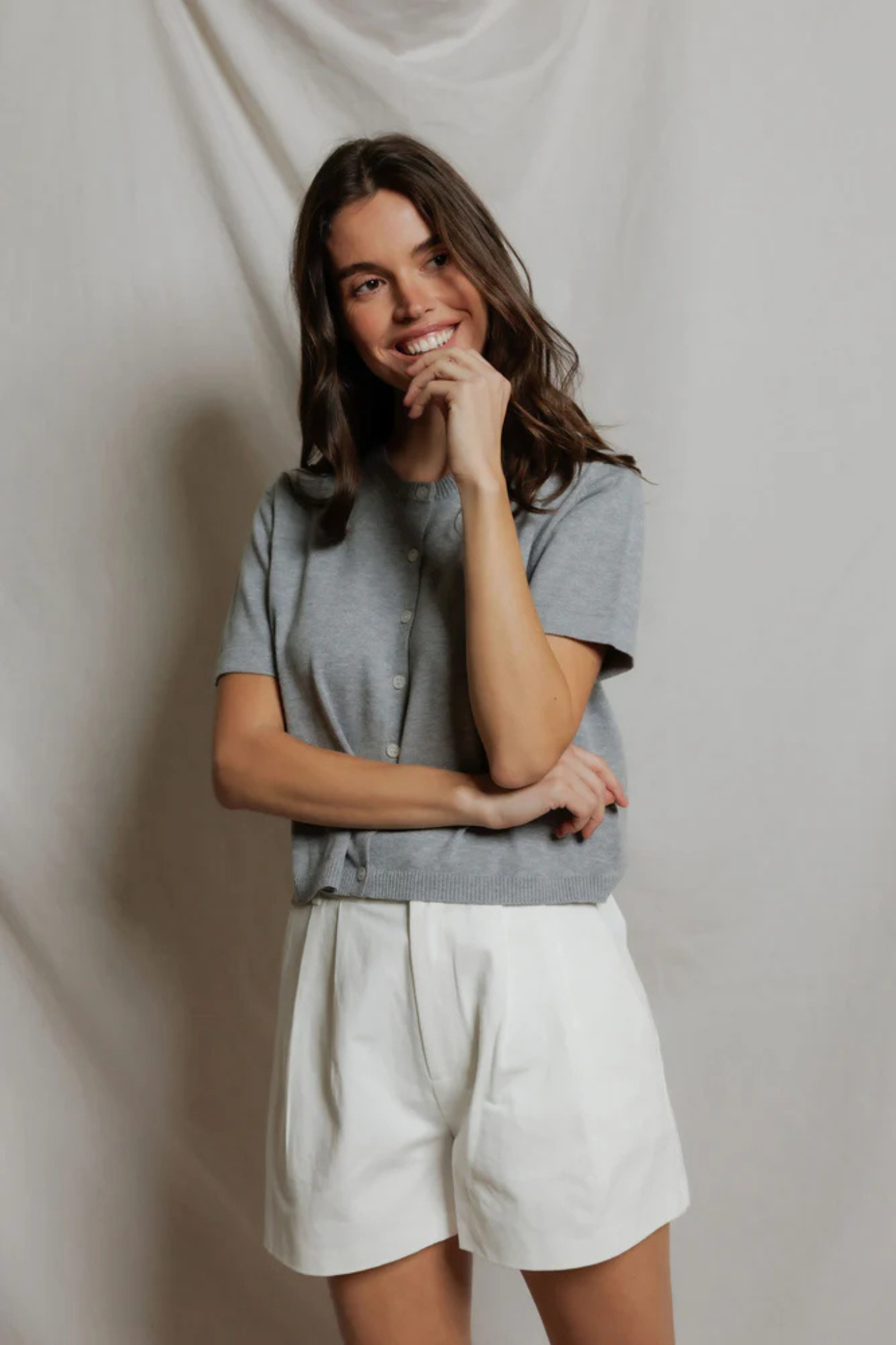 Maude Heather Grey Cardi