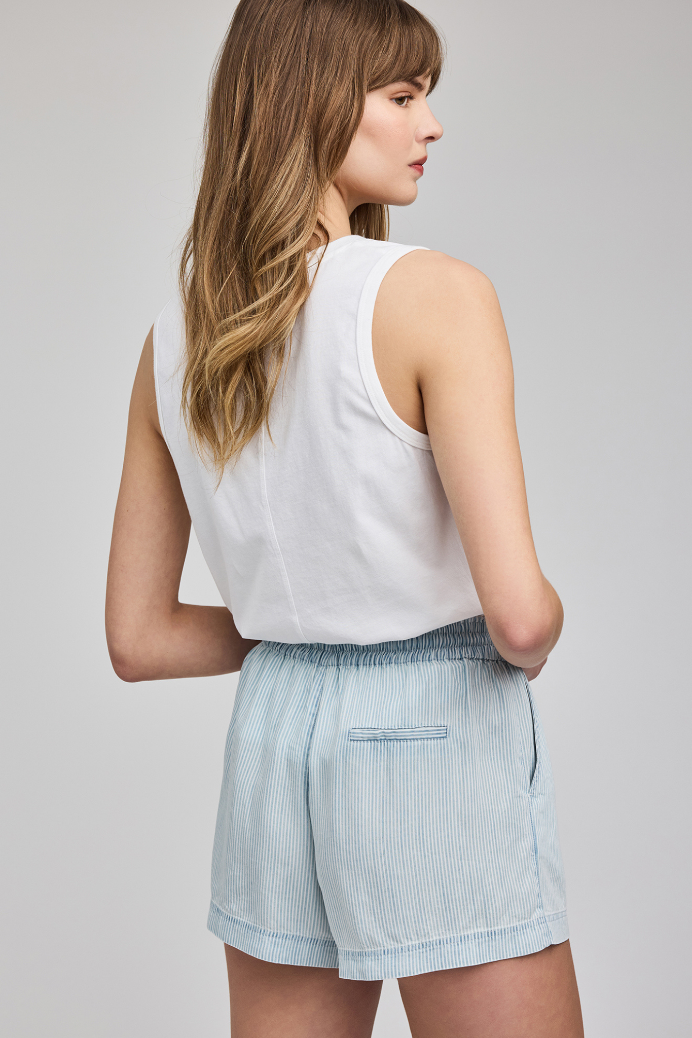 Tessa Blue Stripe Short