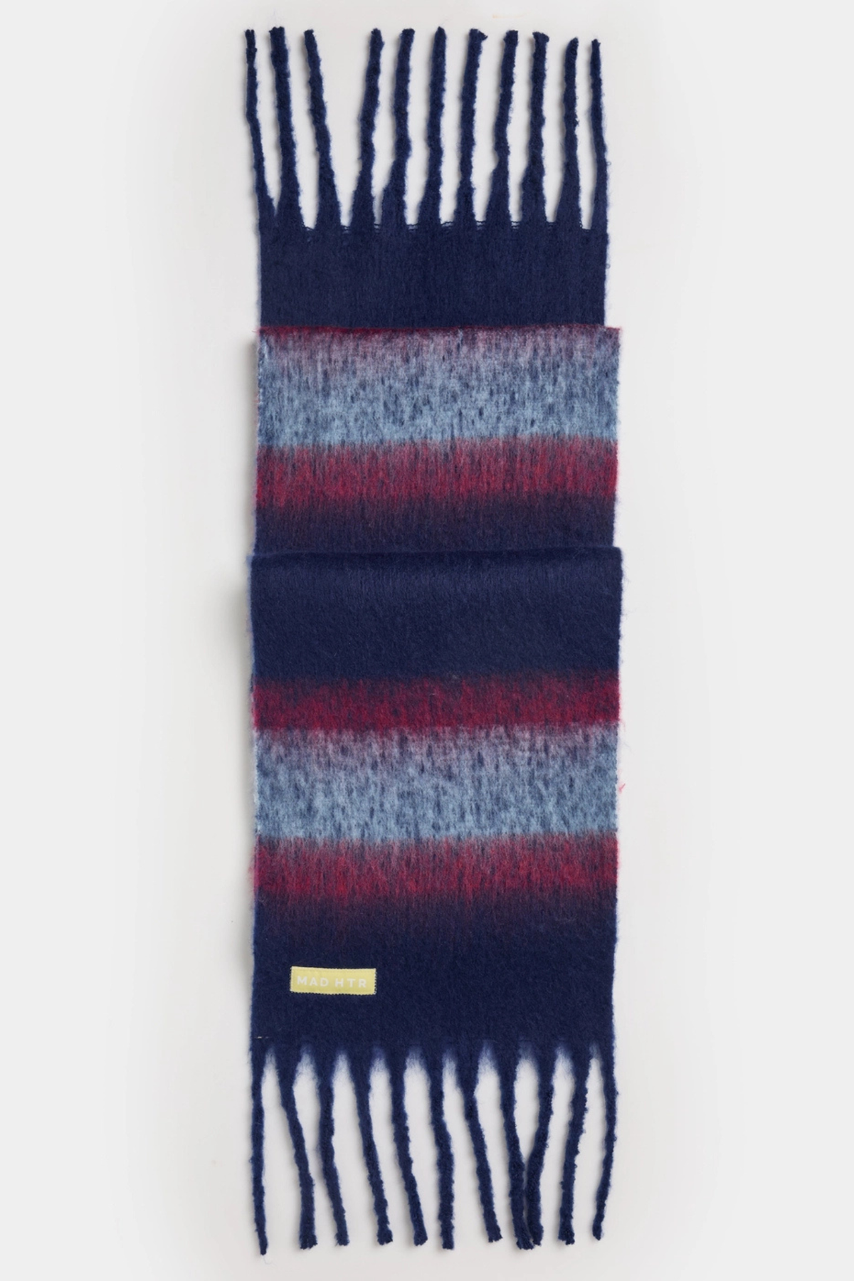 Navy Multi Stripe Blanket Scarf