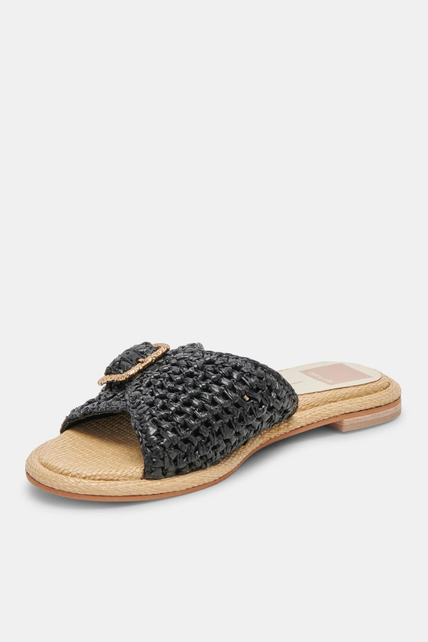 Alonzo Onyx Raffia Sandal - Last One (Size 6.5)