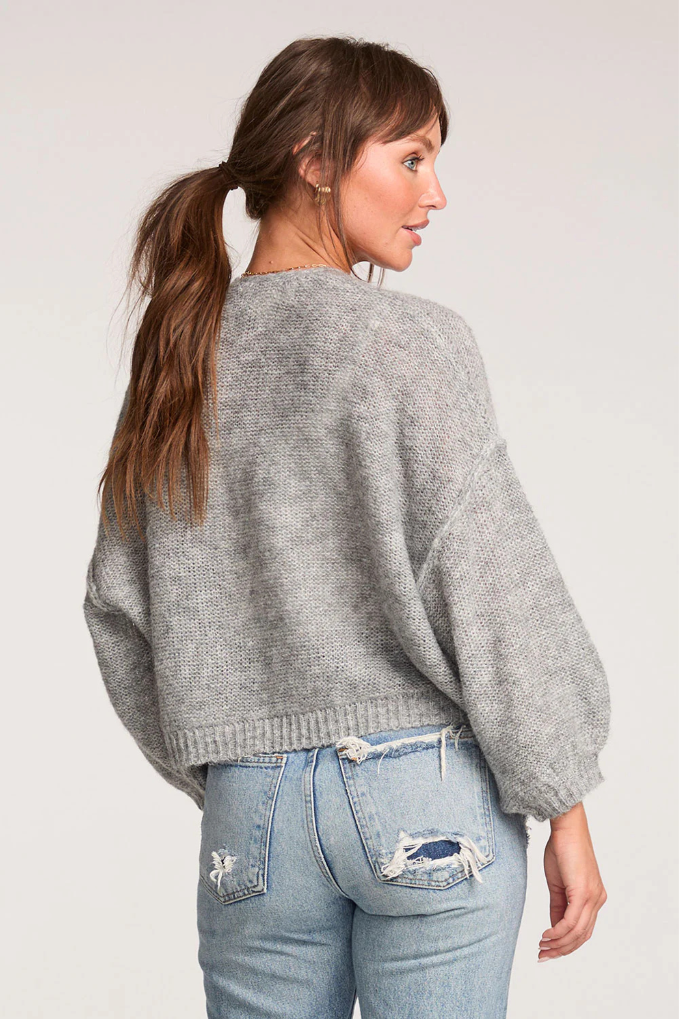 Aden Heather Grey Cardigan
