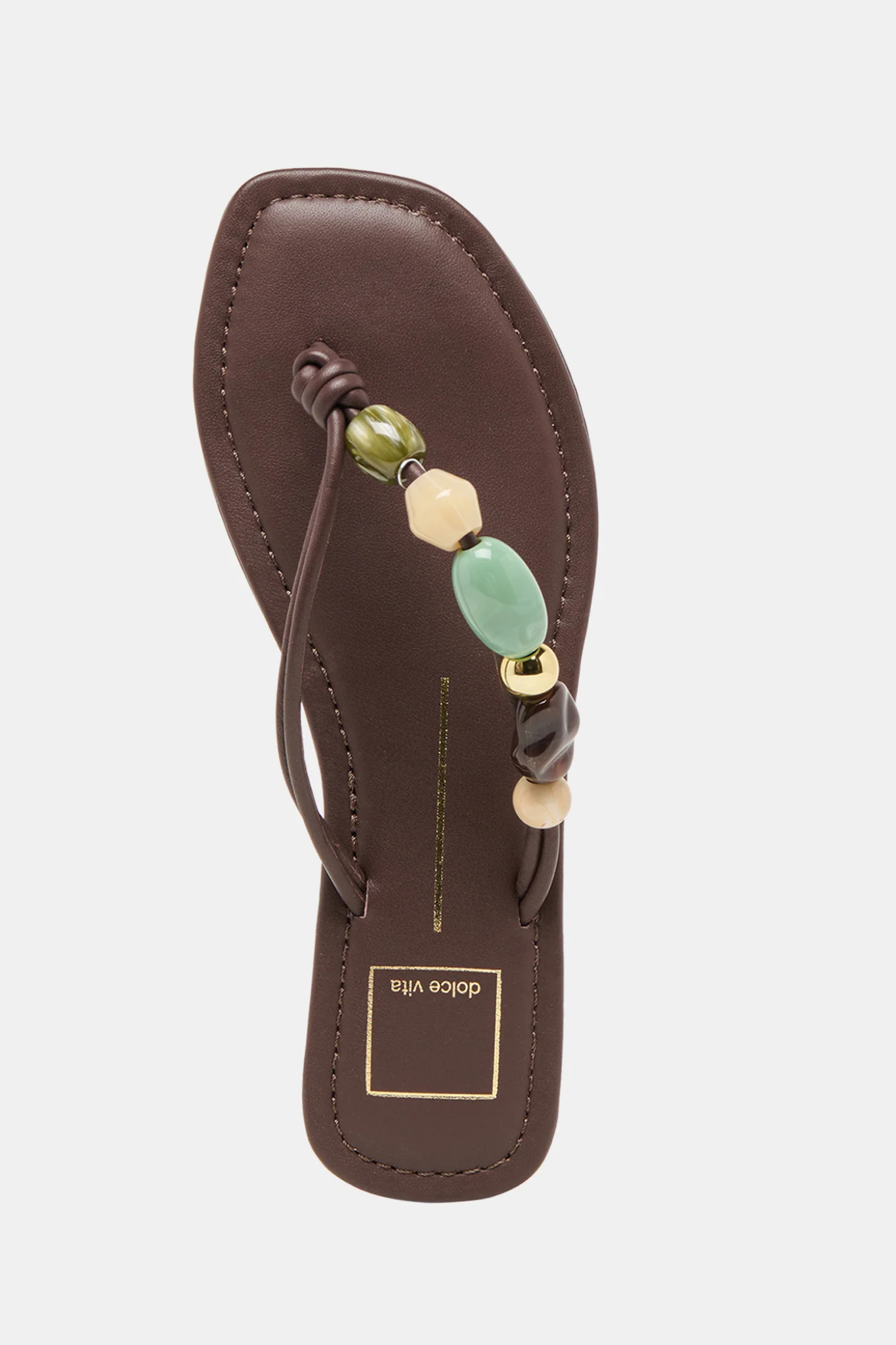 Cely Dk Brown Leather Sandal