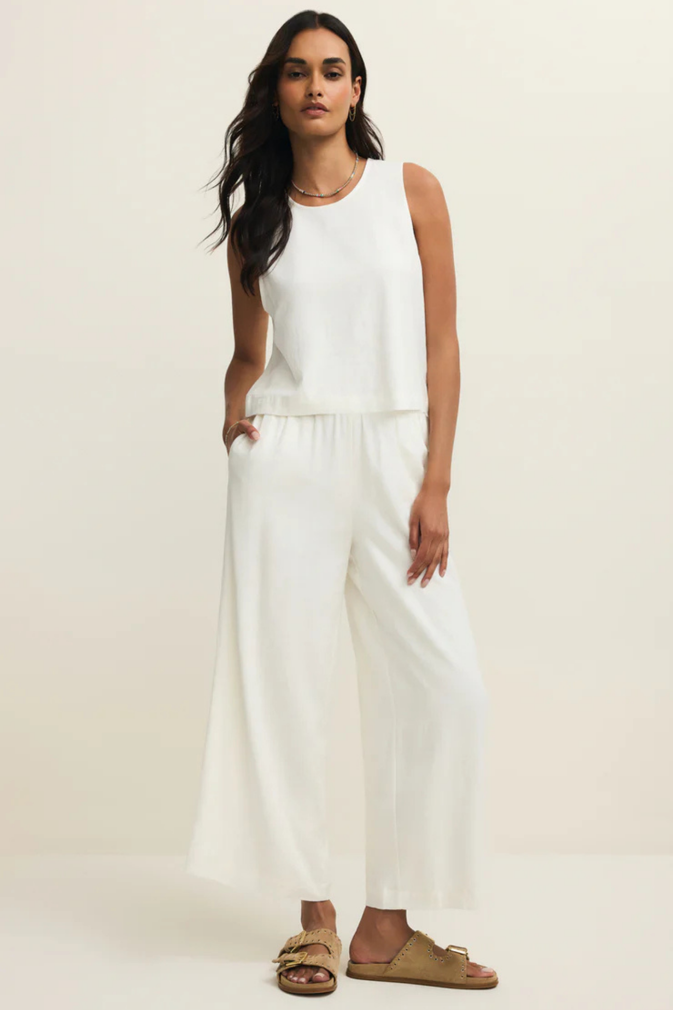 Scout White Linen Pant