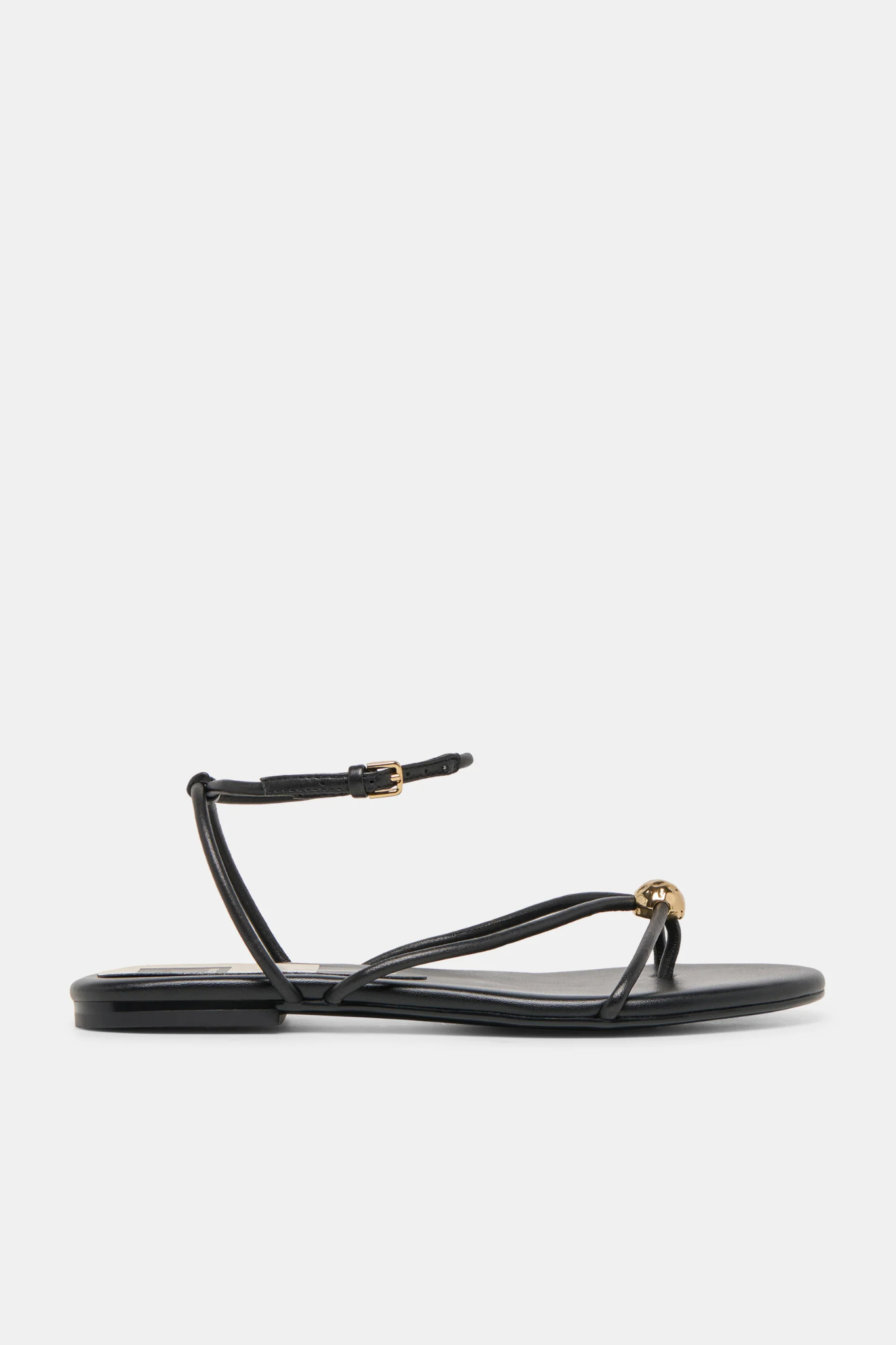 Kenley Black Leather Sandal