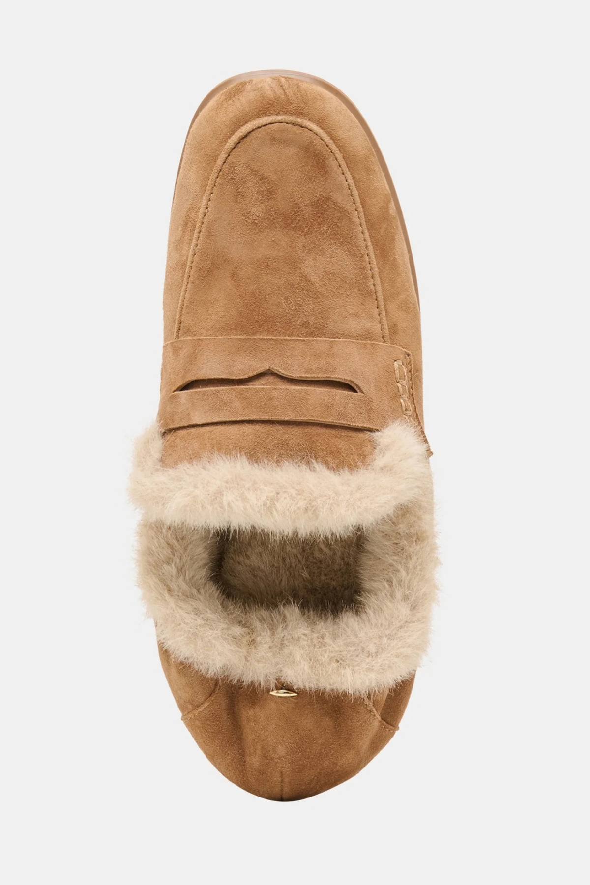 Cloey Lt Brown Suede Plush Loafer