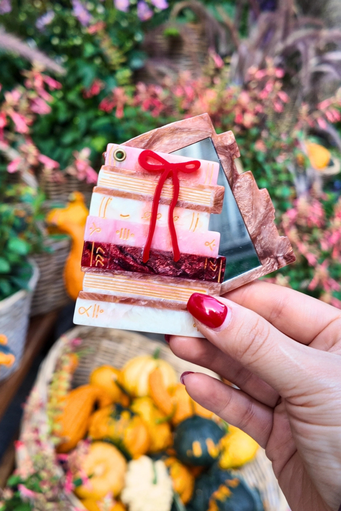 Bow Bookstack Compact Mirror