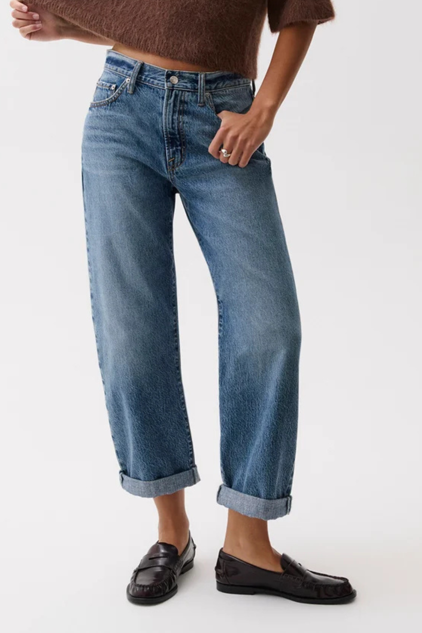 Donny Wilcox Rolled Hem Boyfriend