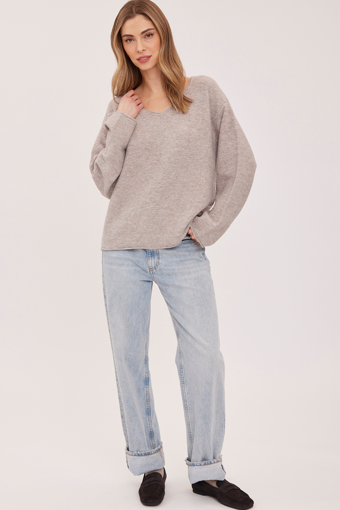 Annalise Heather Latte Sweater
