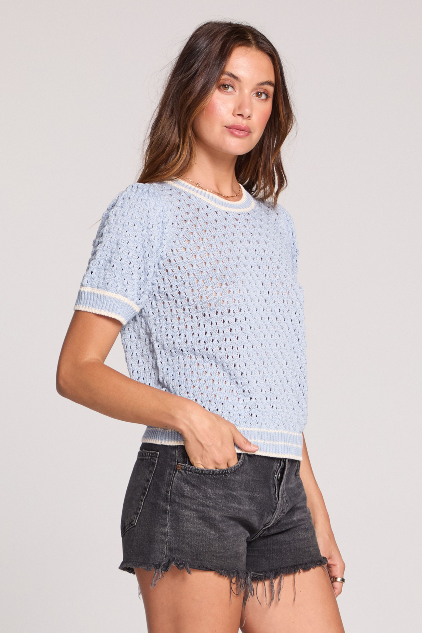 Glenne Sky Blue Top